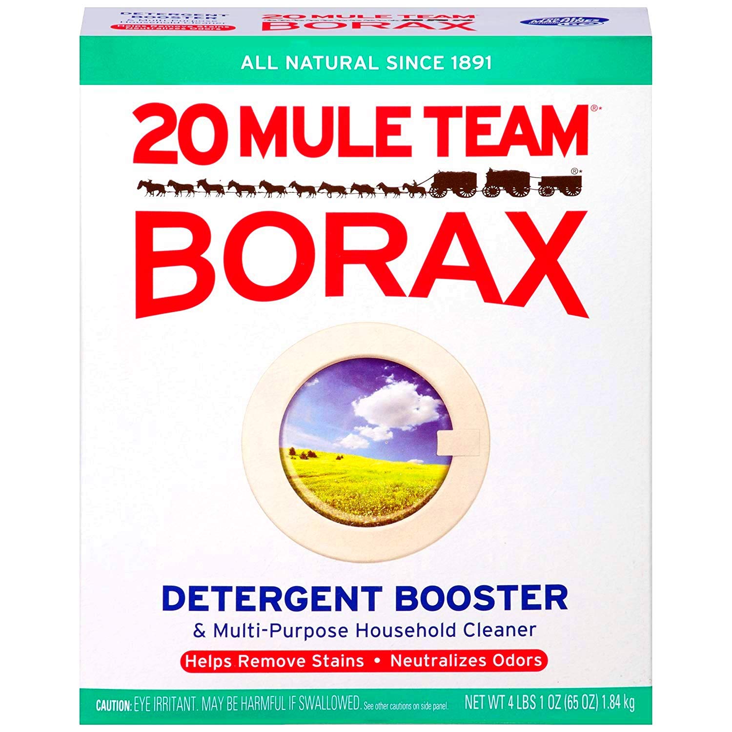 Borax Laundry Booster 65oz (8-Pack) | Natural Stain Remover & Odor Eliminator for Clothes, Towels & Bedding – Perfect for Laundry, Cleaning & DIY Projects