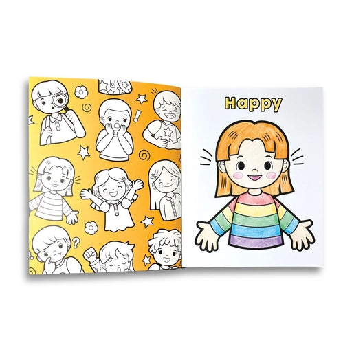 Emotions Coloring Book for Kids & Adults - Stress Relief & Mindfulness Activity for Relaxation, Therapy & Self-Expression | Perfect for Home, School & Office Use