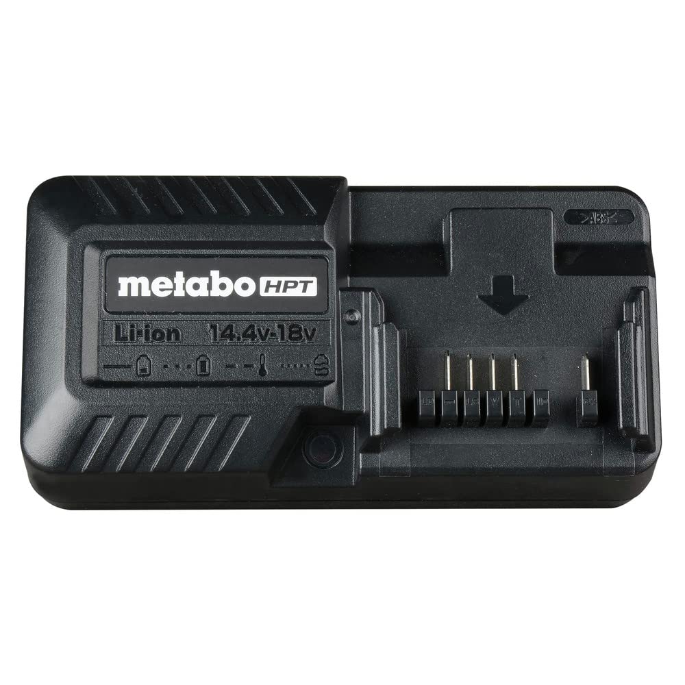 Metabo HPT 18V 2-Pack Lithium-Ion Batteries with Fast Charger Kit | 2.0Ah High-Capacity Batteries with LED Charge Indicator | UC18YKSLS | Perfect for Cordless Power Tools, Drills, Saws and Outdoor Equipment