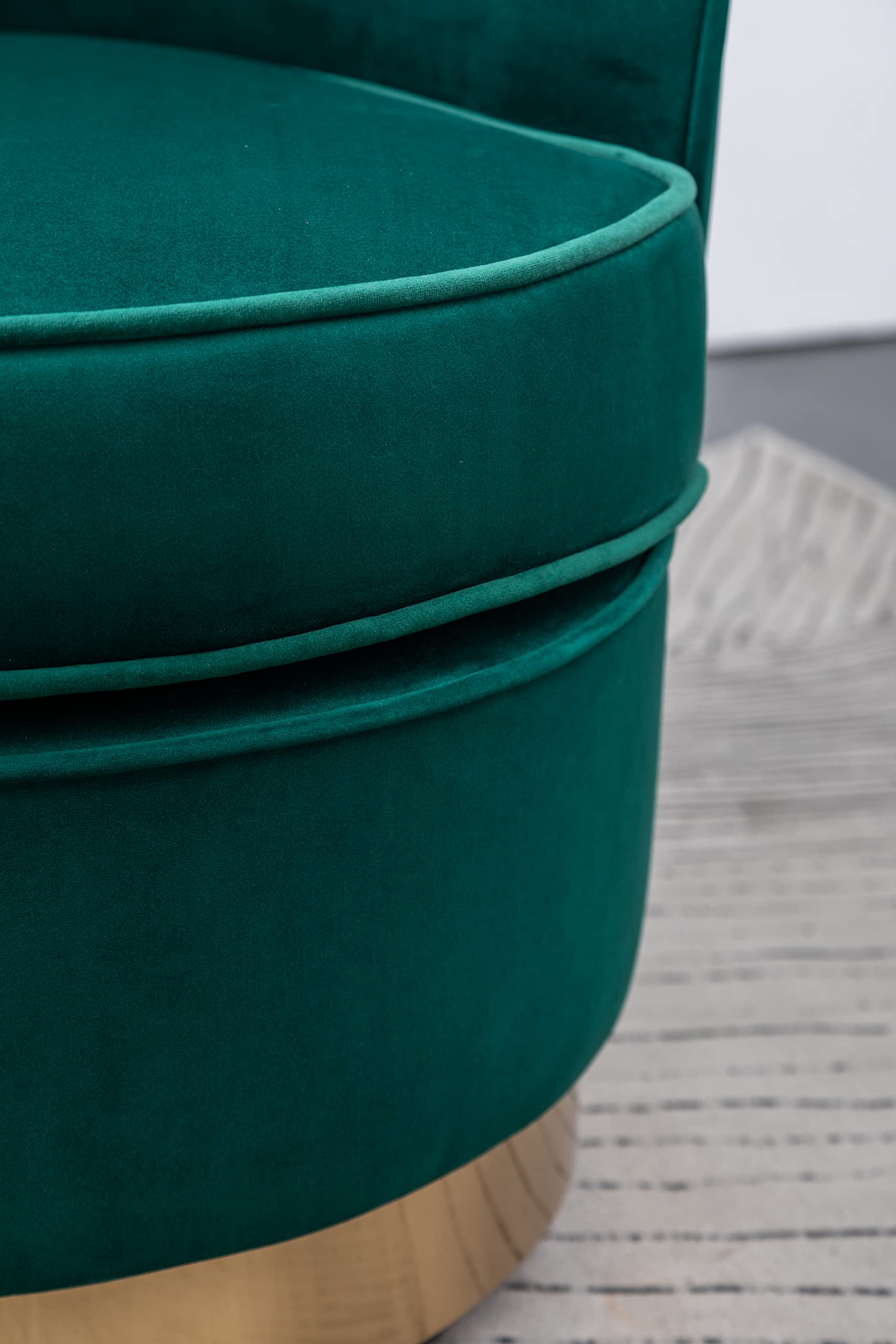 Roundhill Furniture Wania Accent Table with Chair - Modern Green Side Table for Living Room, Bedroom, or Office Decor