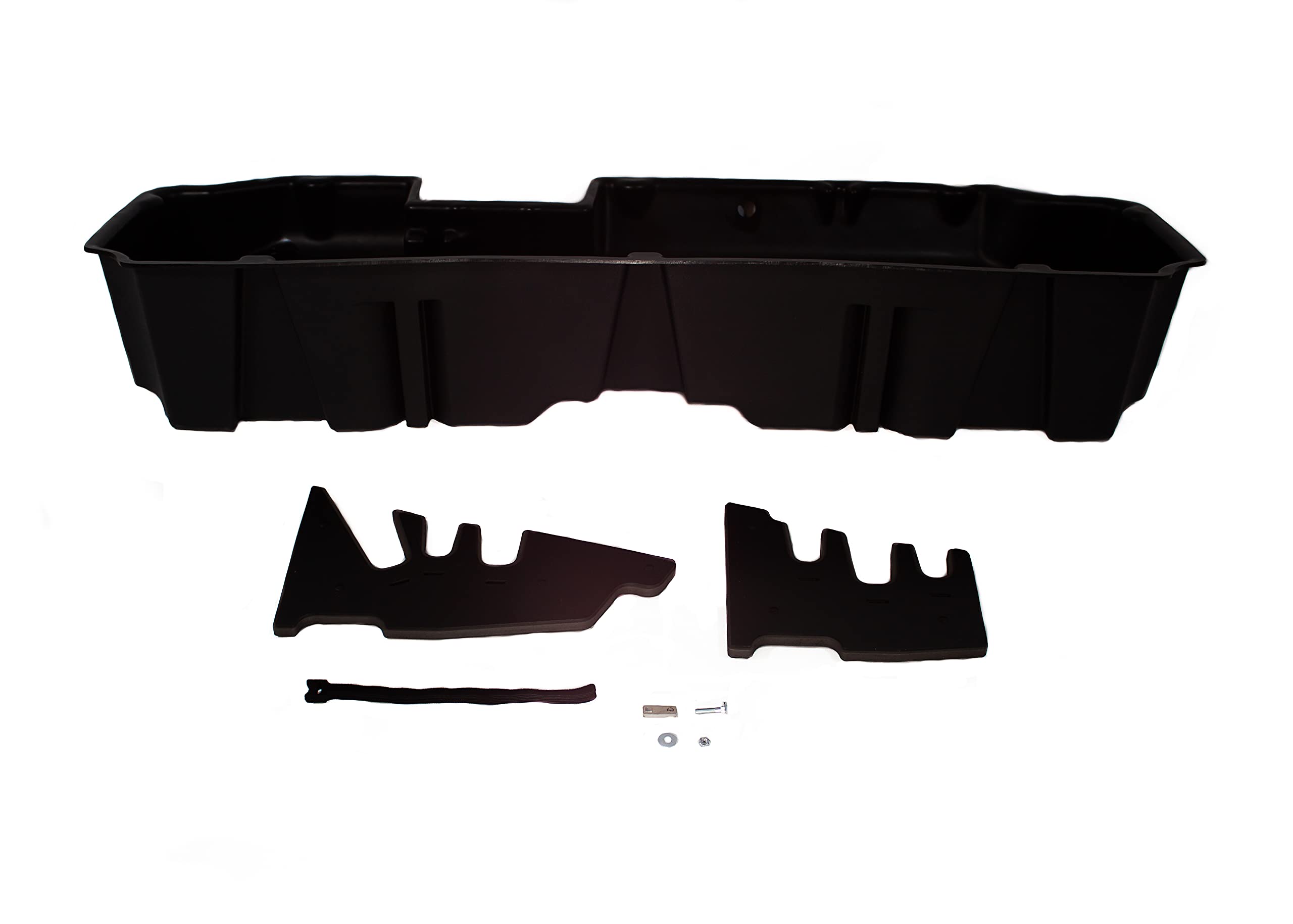 DU-HA Under Seat Storage Organizer for Chevrolet & GMC Silverado/Sierra 2019-2021 Models - Fits Light & Heavy Duty Crew Cab (Part #10400) - Durable Black Truck Storage Bin for Tools, Gear & Emergency Supplies