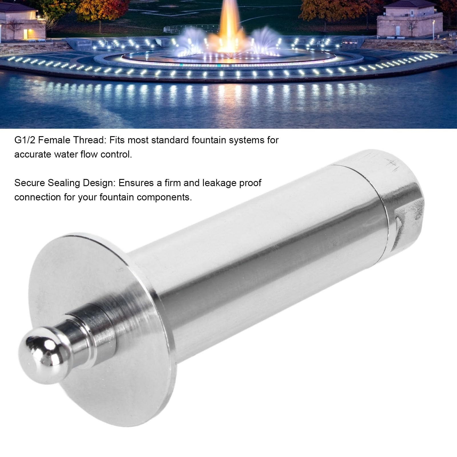 Stainless Steel Pond Fountain Sprayers | Durable Water Spray Nozzle for Home & Park Ponds | Ideal for Outdoor Water Features & Garden Decor