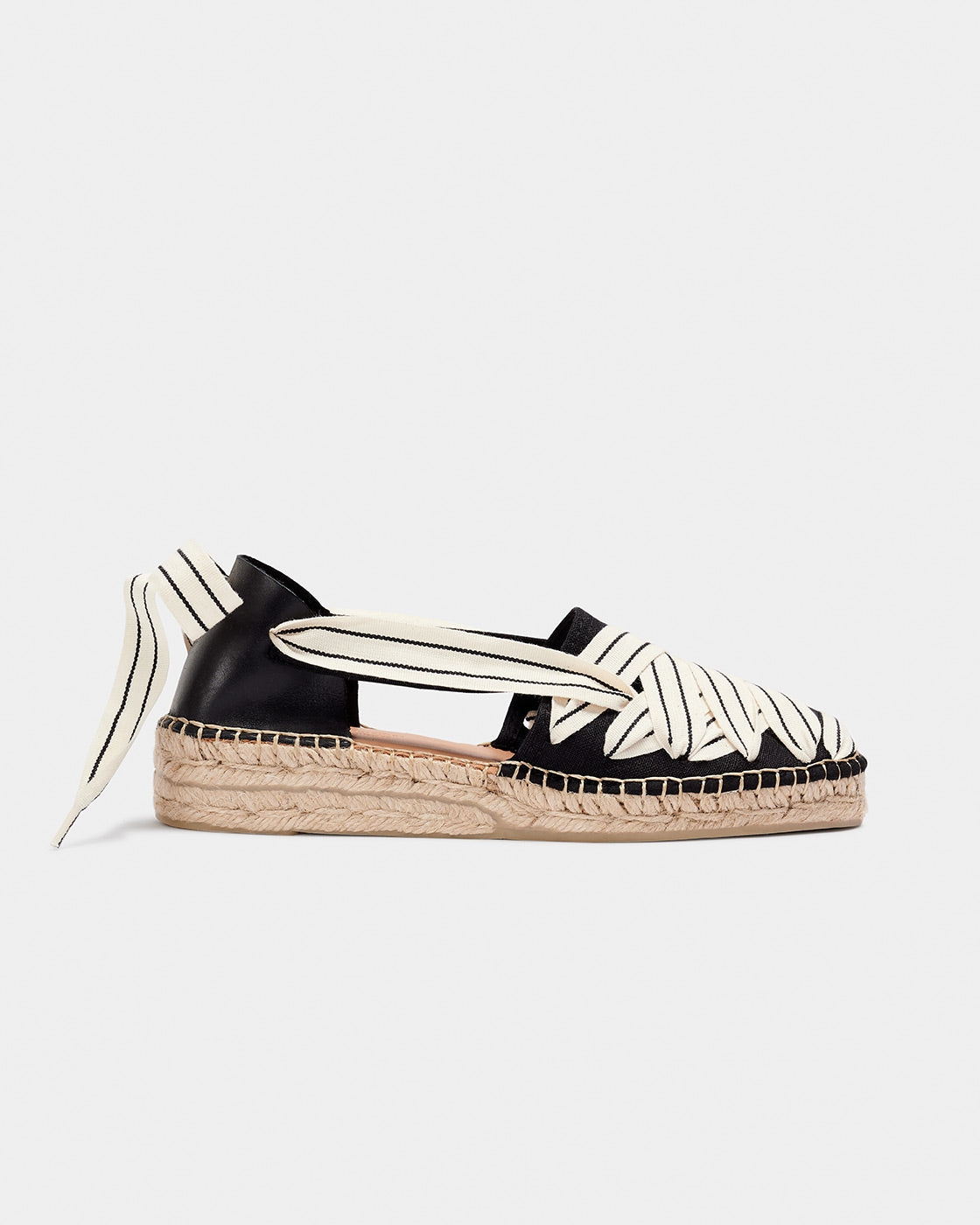 Naguisa Sukha Crudo Black Espadrille Flats - Women's Comfortable Summer Shoes for Beach, Vacation & Casual Outfits