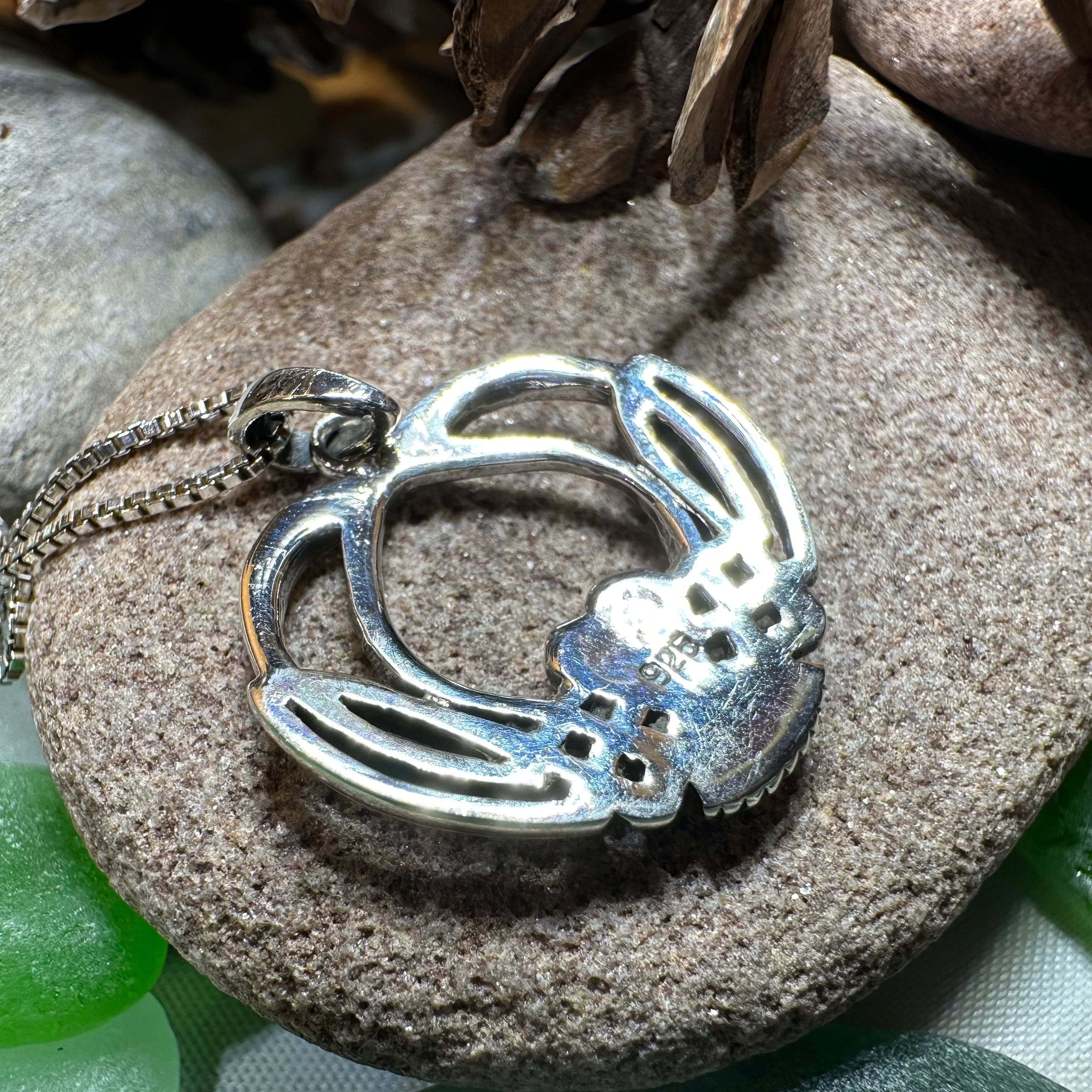 Celtic Owl Pendant Necklace - Handcrafted Sterling Silver Jewelry for Women - Perfect for Gifts, Boho Fashion & Spiritual Protection