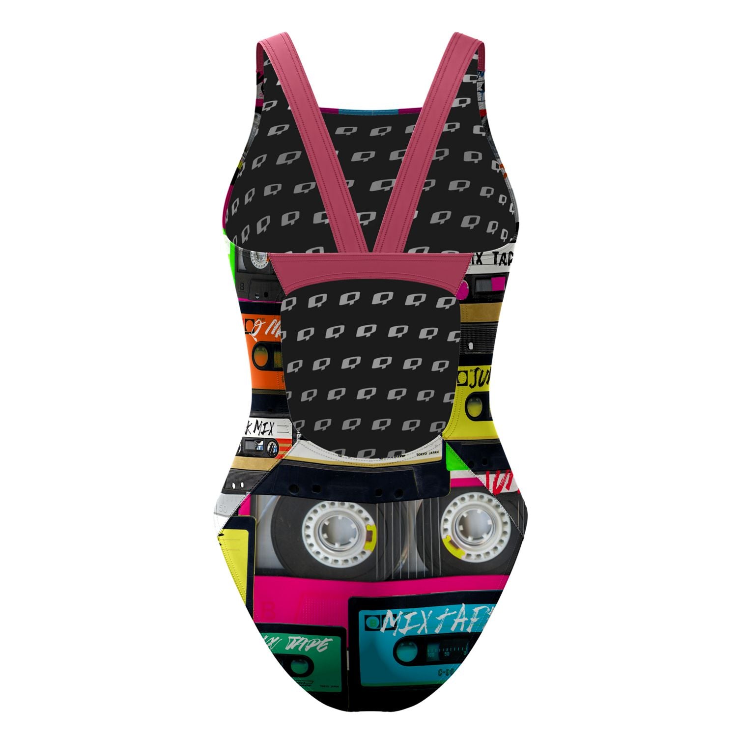My New Mixtape Classic Strap Swimsuit - Women's Sexy One Piece Bathing Suit for Beach, Pool & Summer Vacation