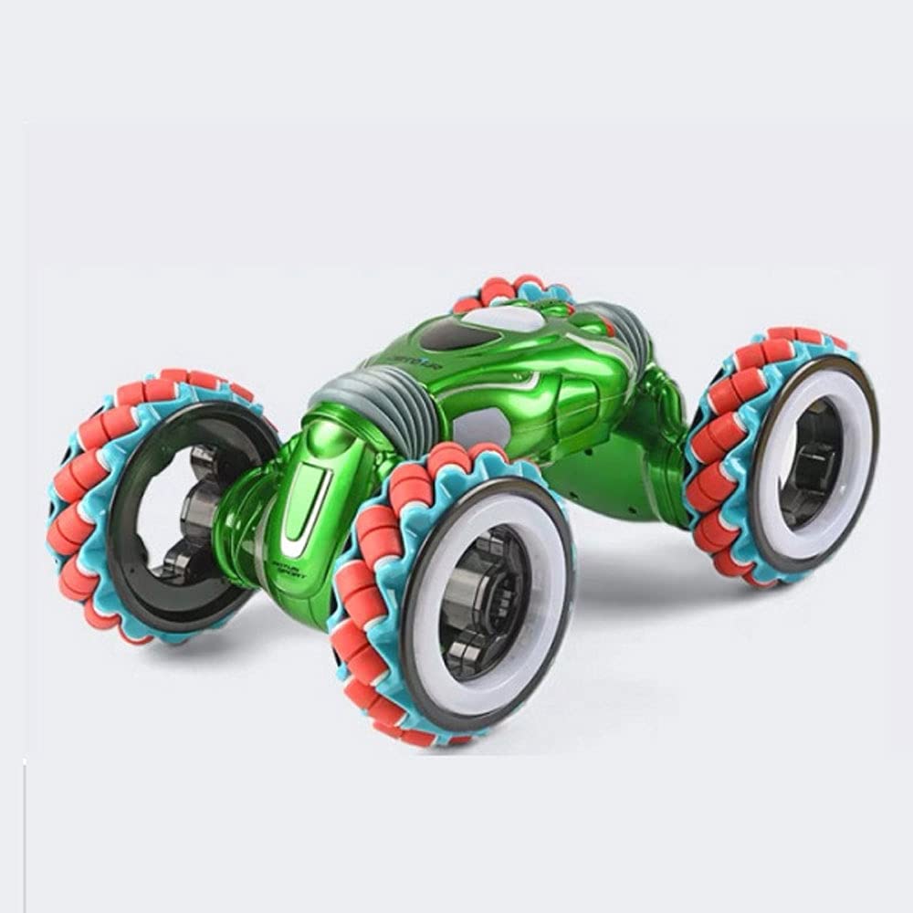 UJIKHSD 4WD 2.4GHz RC Stunt Car - Gesture Sensor Remote Control Toy, 360° Flips Double Sided Off-Road Vehicle with LED Lights & Music - Best Birthday Gift for Boys & Girls - Perfect for Indoor Play, Backyard Racing & STEM Learning
