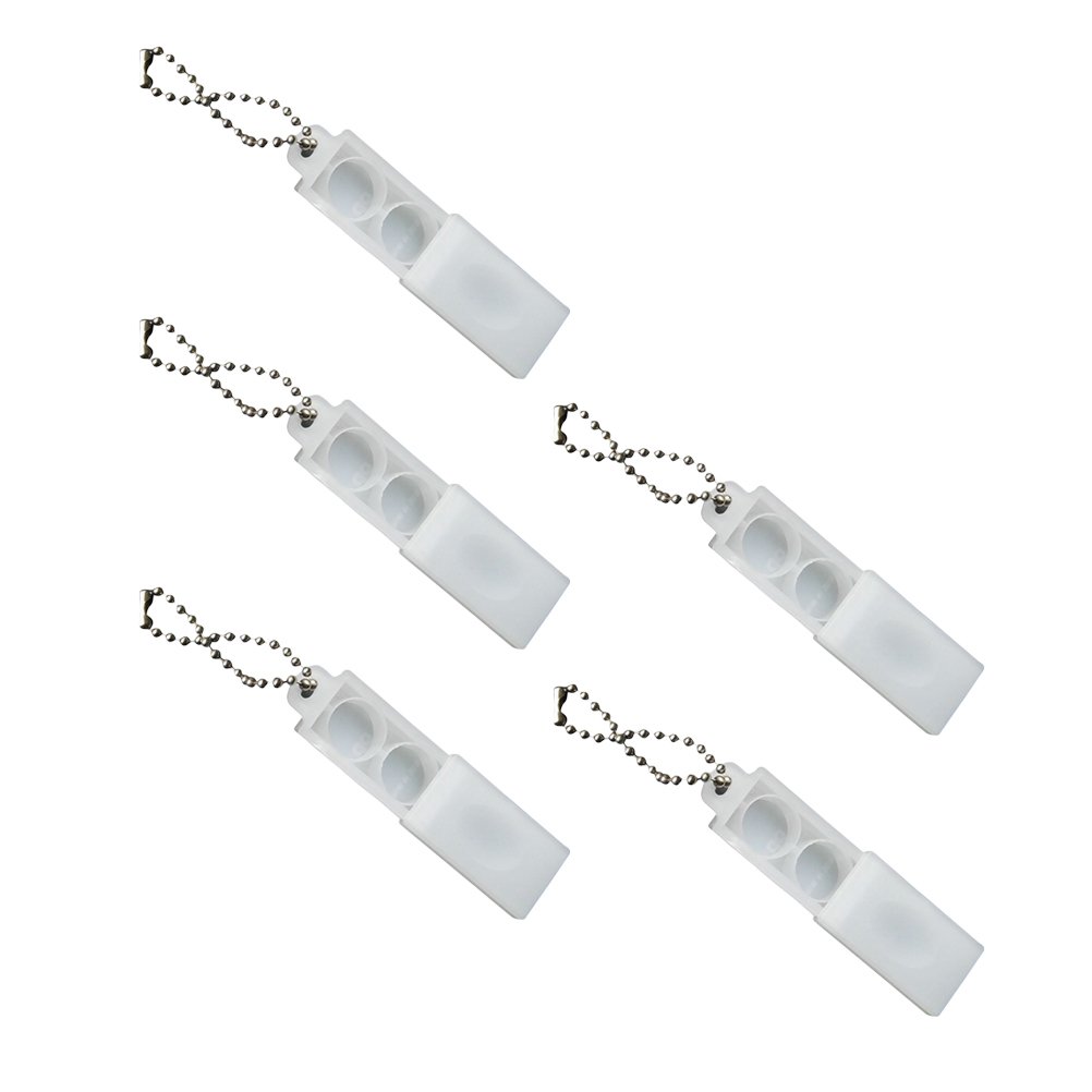 5Pcs Plastic Amplifier Storage Box with Battery Case - Secure Keychain Holder for AA AAA Batteries - Ideal for Travel, Home, and Office Organization