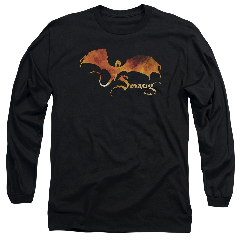 Hobbit Smaug On Fire Unisex Long-Sleeve T-Shirt for Men & Women - Fantasy Lovers Gift, Cosplay & Casual Wear