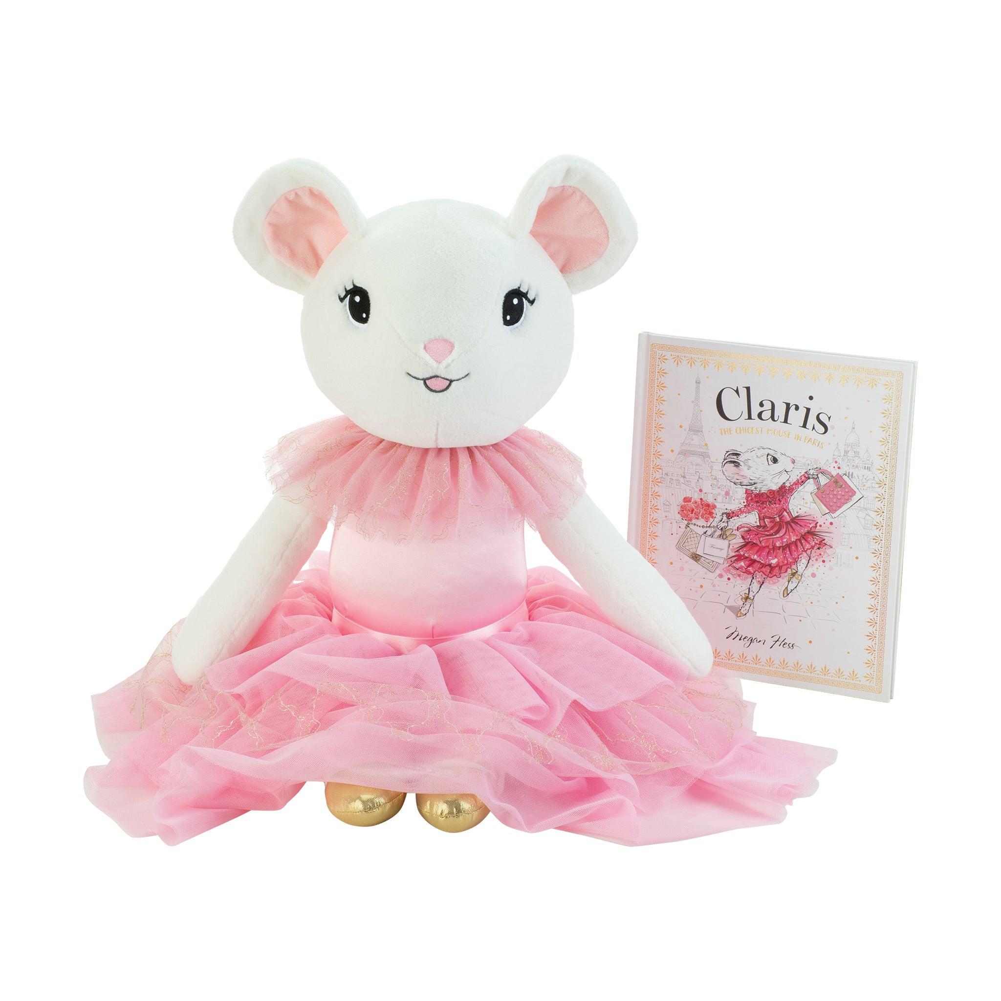 Claris The Mouse Big Pink Parfait Plush Doll - Soft Stuffed Animal Toy for Kids, Kawaii Collectible Gift for Anime Fans | Perfect for Bedroom Decor, Birthday Presents & Cute Photo Props