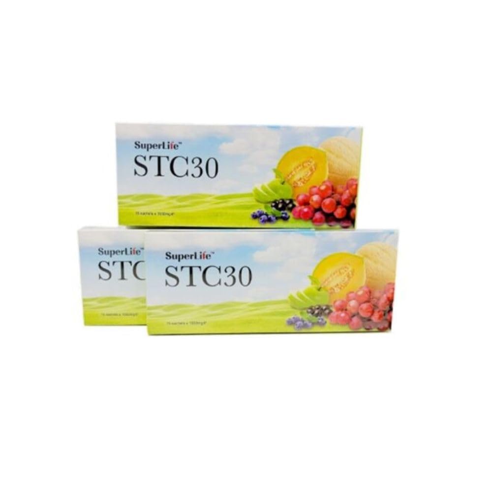 SUPERLIFE STC30 Stem Cell Anti-Aging Supplement - Reduce Wrinkles, Pores & Fine Lines | Improves Skin Texture | 15 Sachets Pack | For Youthful Glow & Daily Skincare Routine