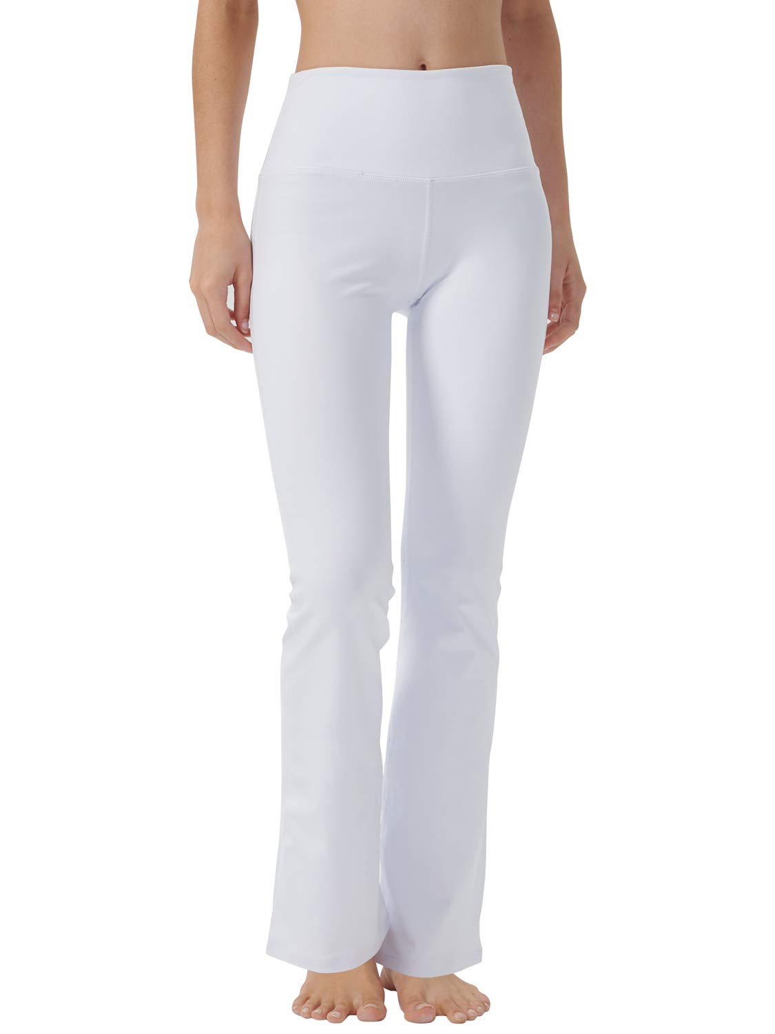 Women's Bootcut Yoga Pants with Hidden Pockets - High Waist Tummy Control Workout & Dress Pants for Office, Gym & Casual Wear