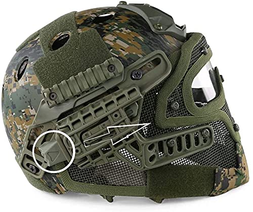 Tactical Helmet for Airsoft & Paintball - ABS Fast Helmet with Goggles - Military, Hunting, CS Games, Outdoor Sports & Movie Props