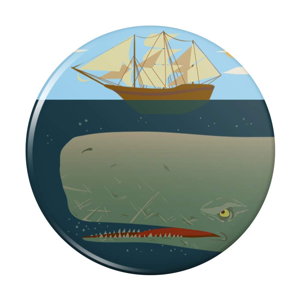 Sperm Whale Fridge Magnet - Strong Button Magnet for Kitchen, Refrigerator, Lockers & Ships - Perfect for Home, Office & Marine Use