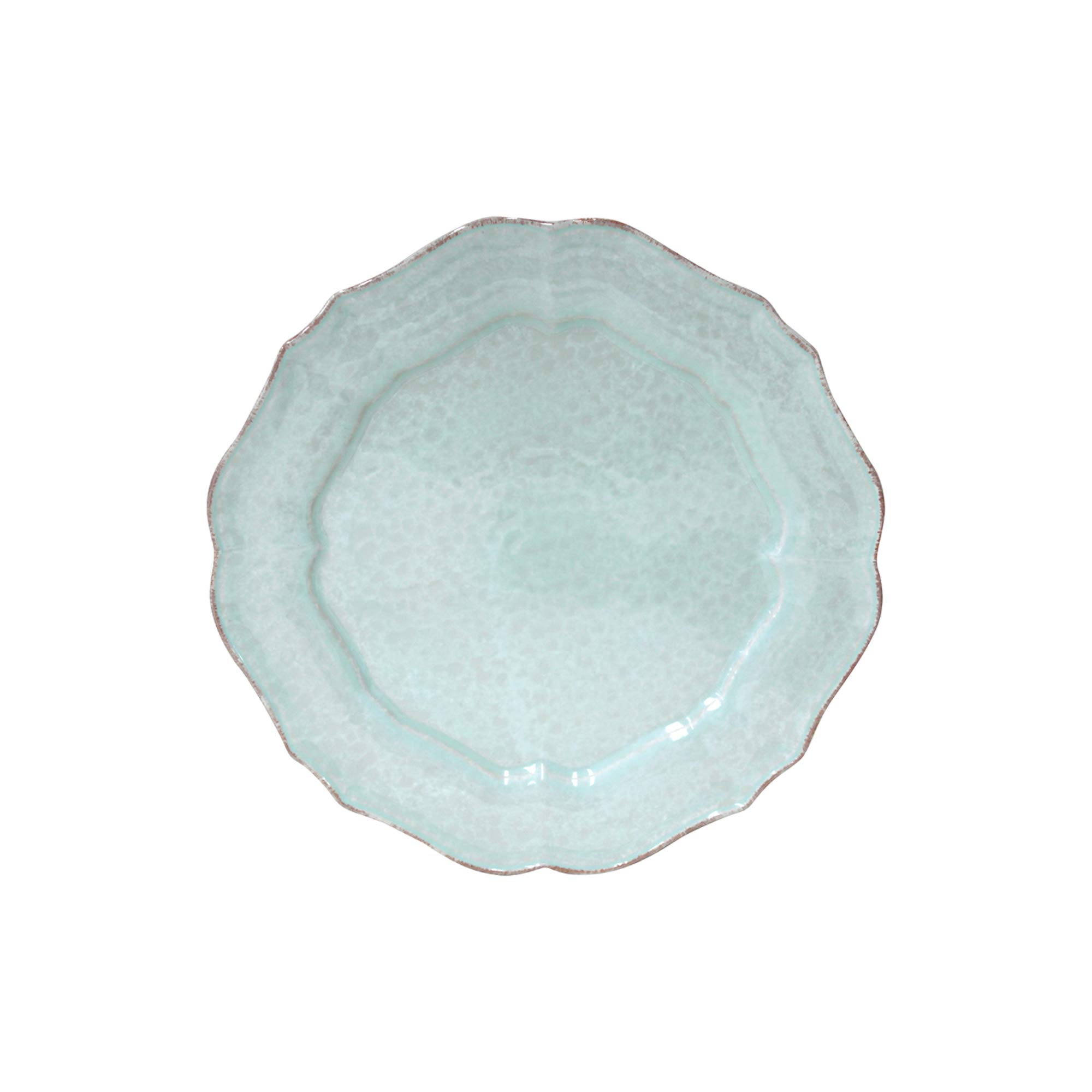 Casafina Ceramic Stoneware 11'' Dinner Plate - Impressions Collection, Robin's Egg Blue | Microwave & Dishwasher Safe Dinnerware | Food Safe Glazing | Restaurant Quality Tableware | Elegant Dining for Home, Restaurant & Special Occasions