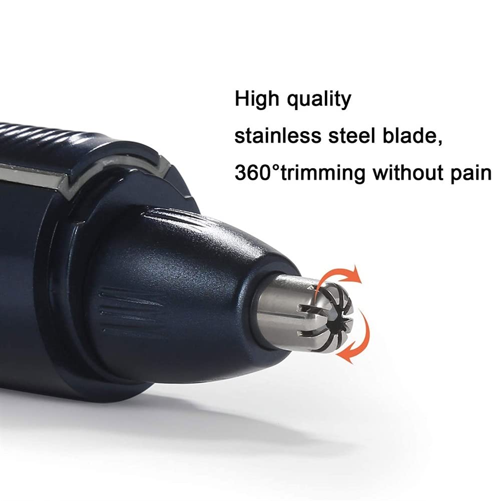 Professional USB Rechargeable Electric Hair Trimmer for Men & Women - Dual-Edge Stainless Steel Blades for Nose, Ear, Eyebrow & Beard Grooming - Waterproof & Portable for Travel, Home & Salon Use