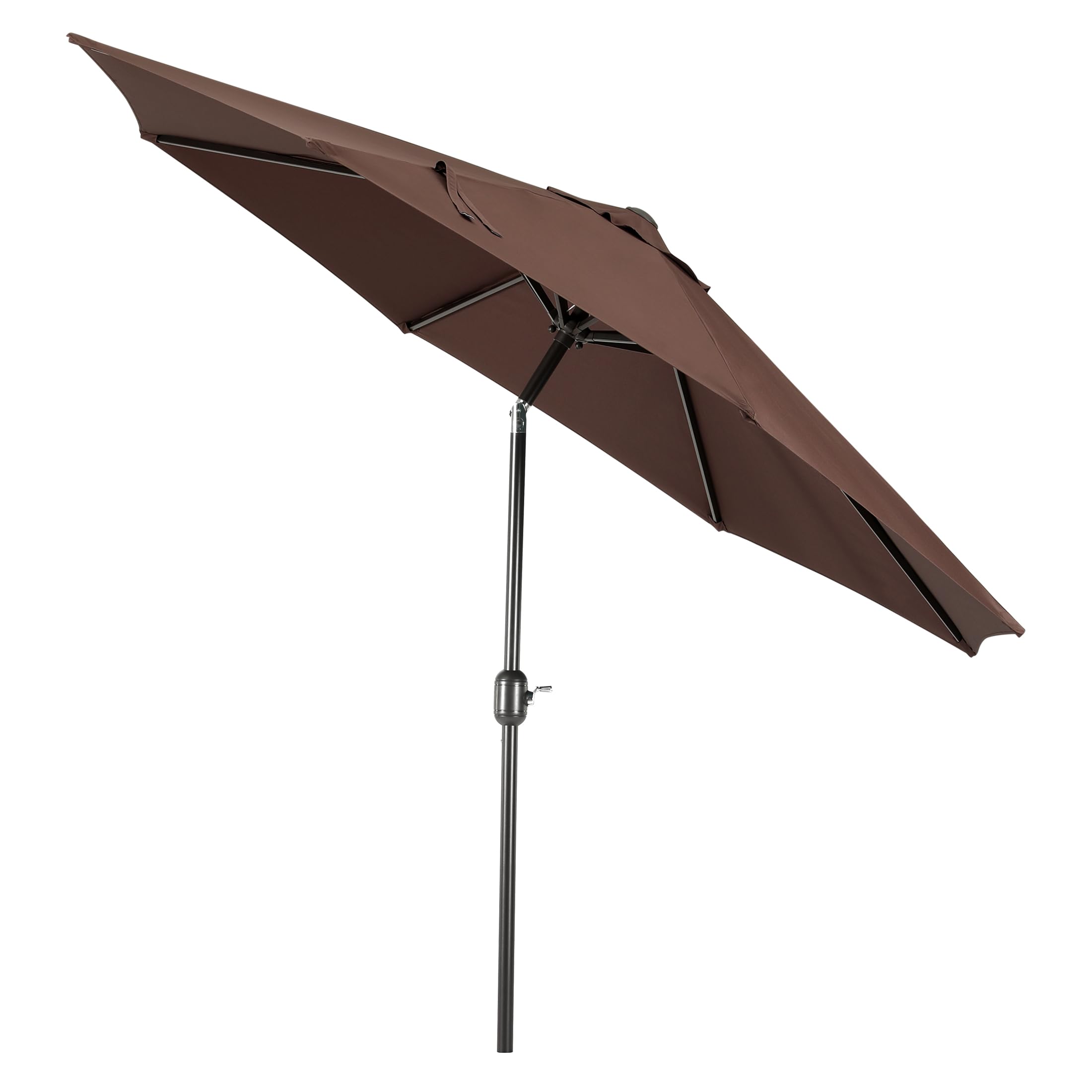 WO Home 9ft Round Outdoor Patio Umbrella - Durable Sun Shade for Market Tables, Perfect for Backyard, Poolside, and Beach Relaxation