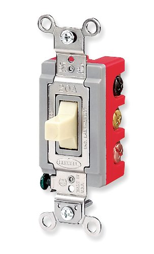 Hubbell HBL1388I 30A 2-Pole Toggle Wall Switch in Ivory - Perfect for Commercial Buildings, Industrial Facilities and Home Electrical Upgrades