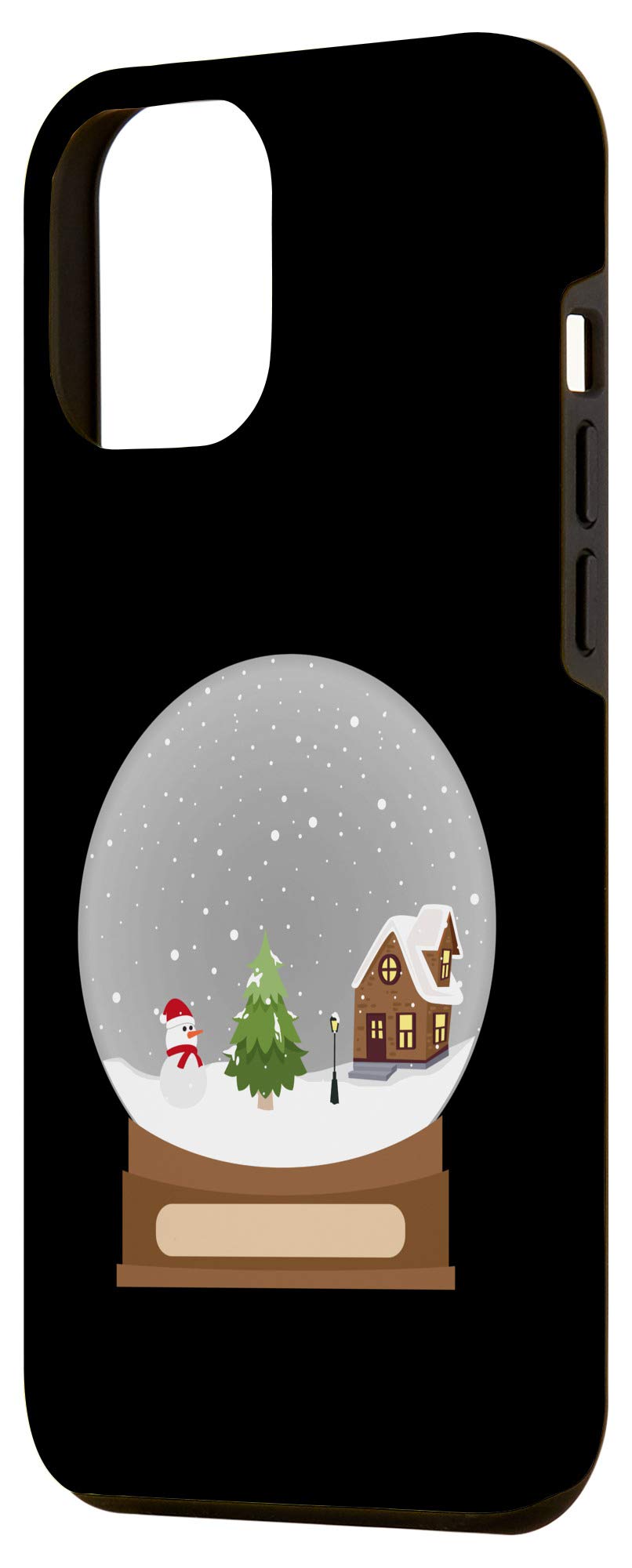 iPhone 12 Pro Max Christmas Snow Globe Winter Tree Snowman Phone Case - Holiday Gift for iPhone 12 Pro Max Users - Perfect for Christmas Decorations & Winter Celebrations