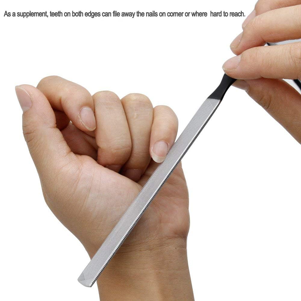 Professional Stainless Steel Nail Shaper & Filer Tool for Manicure & Pedicure - Finger & Toe Nail Shaper for Shaping, Smoothing & Nail Art - Perfect for Home Salon, Nail Care & DIY Nail Designs