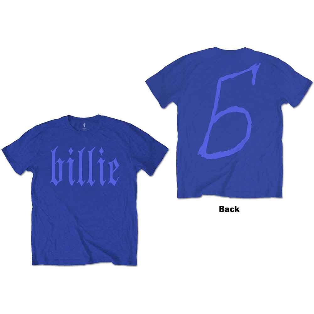 Billie Eilish Unisex T-Shirt - Billie 5 Graphic Tee with Back Print - Casual Streetwear for Concerts, Music Festivals & Everyday Wear