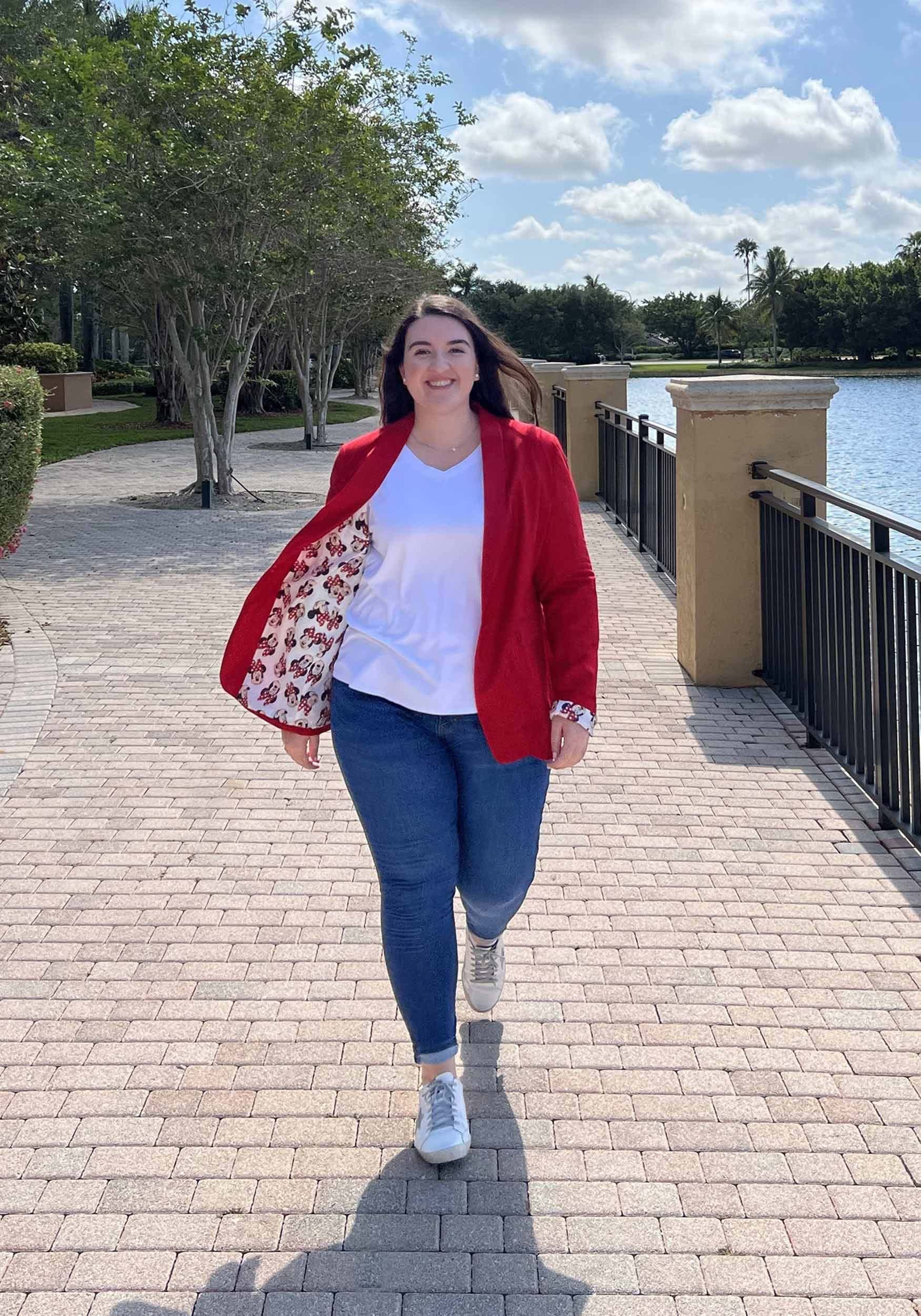 Disney Minnie Mouse Women's Blazer Jacket - Cute & Stylish Office Wear for Disney Fans | Perfect for Work, Parties & Cosplay