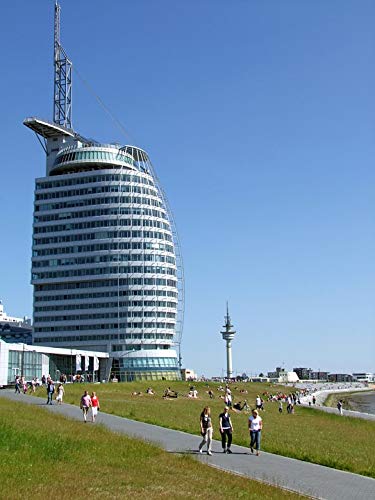 20x30 Inch Laminated Poster - Sail City Hotel Bremerhaven Architecture Art Print | Vibrant Colors & High-Quality Image | Perfect for Home, Office & Classroom Decor