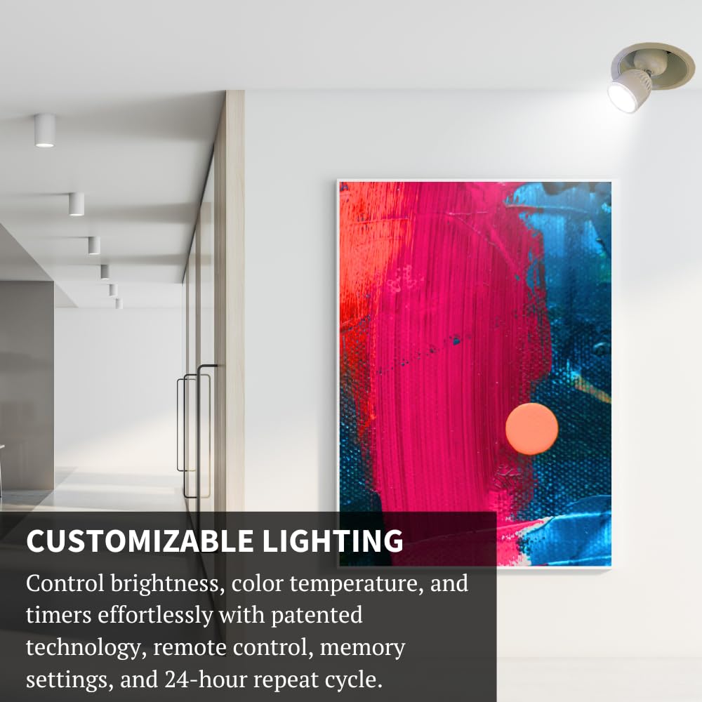 Method Lights ML-Direct Plus Screw-in LED Picture Light - Dimmable Art Lighting for Home Improvement, Gallery & Studio Decor | Perfect for Displaying Paintings, Photos & Wall Art