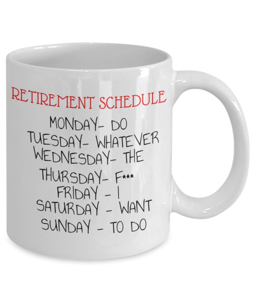 Zapbest Retirement Coffee Mug - 11 Oz White Porcelain Funny Quotes Mug for Retired People | Perfect Retirement Gift for Coworkers, Teachers & Friends | Office, Home & Gift-Giving Occasions