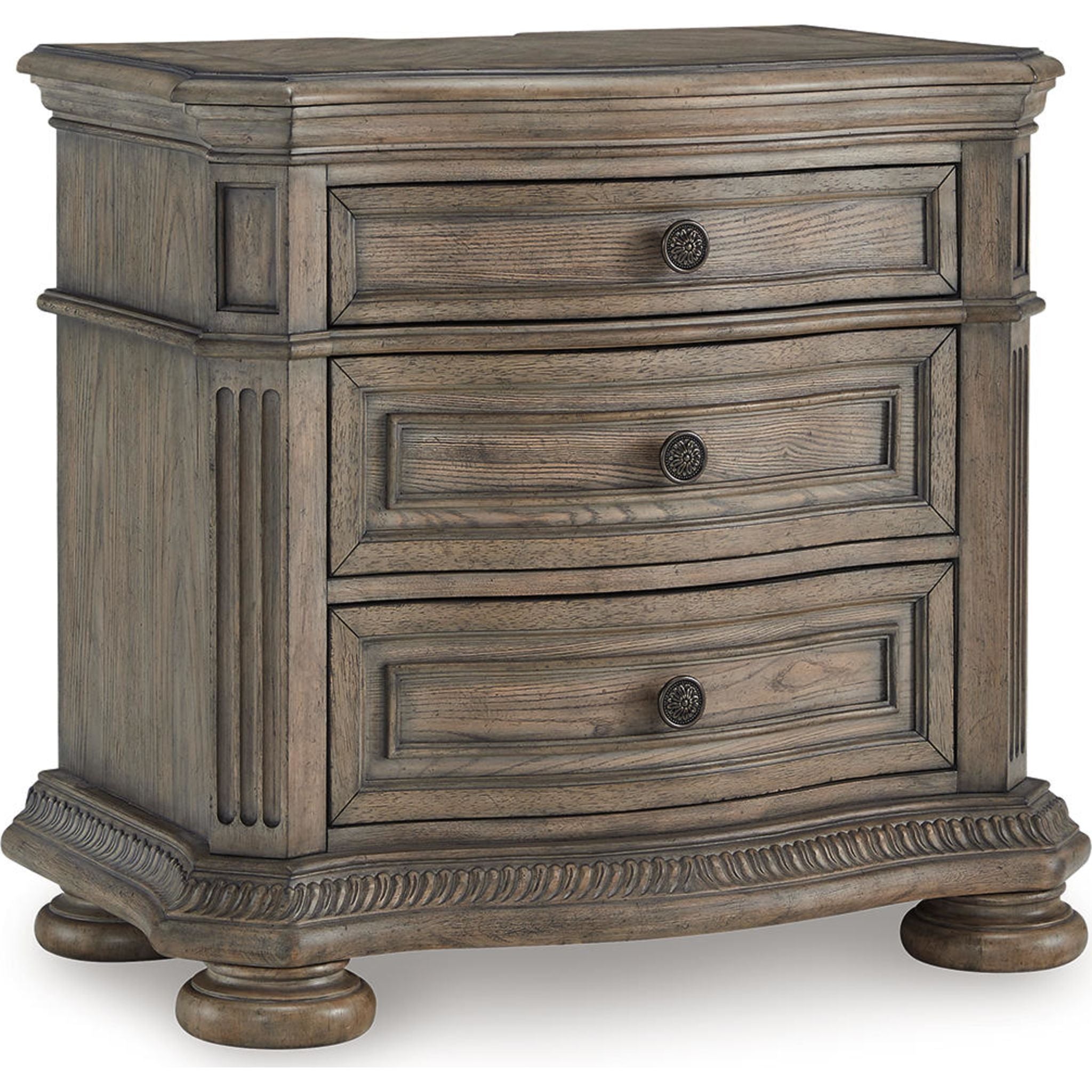 Ardenfield Nightstand - Light Brown Wood Bedside Table with Drawer for Bedroom, Living Room & Guest Room