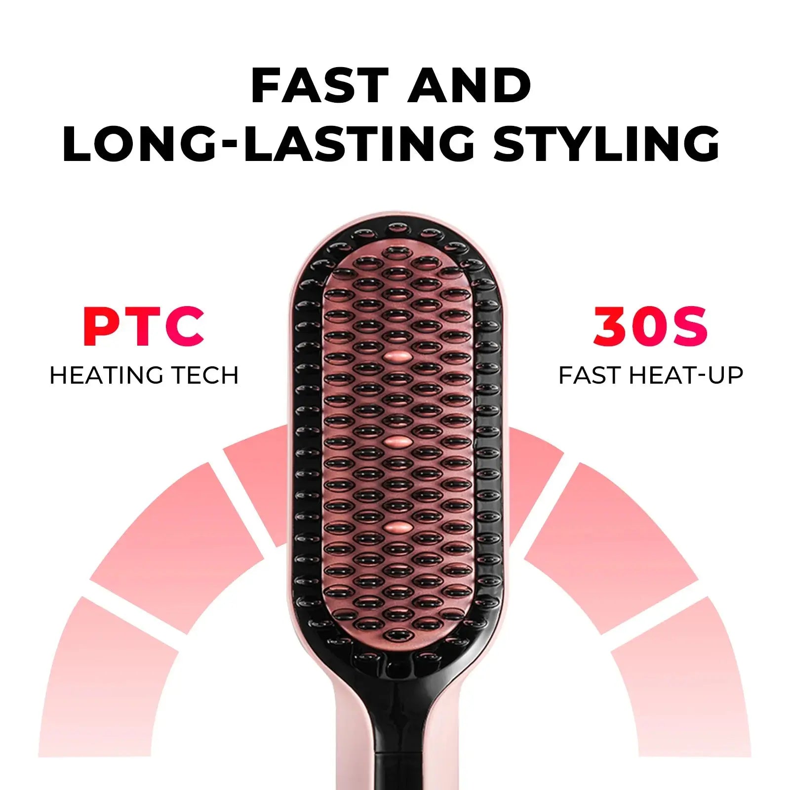 TYMO iONIC PLUS Pink Hair Straightener & Styler - Professional Ionic Ceramic Flat Iron for Smooth, Shiny Hair - Perfect for Home & Salon Use