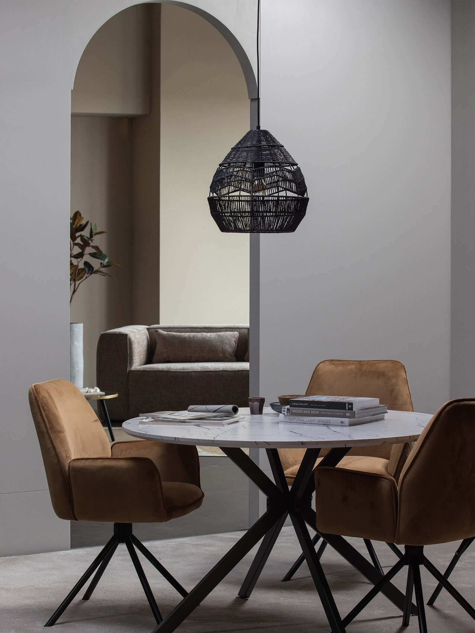Adelaide Pendant Light - Modern Glass Ceiling Lamp for Dining Room, Kitchen, Living Room | Elegant Hanging Light Fixture with Adjustable Cord | Perfect for Home Decor & Interior Design