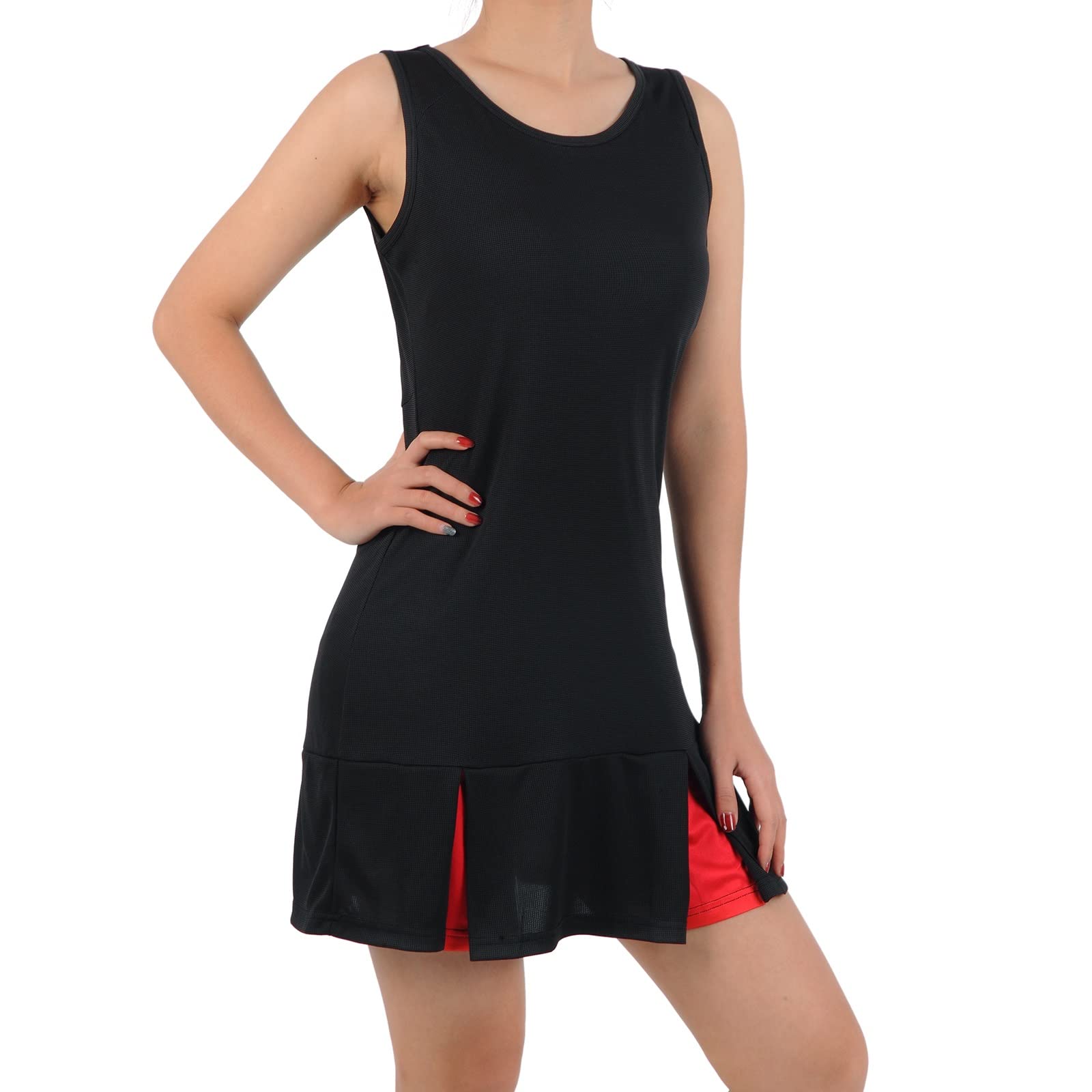 Turnhier Women's Tennis Dress - Breathable Golf Polo Workout Dress with Built-in Shorts & Pockets | Perfect for Tennis, Golf, Gym & Outdoor Sports Activities