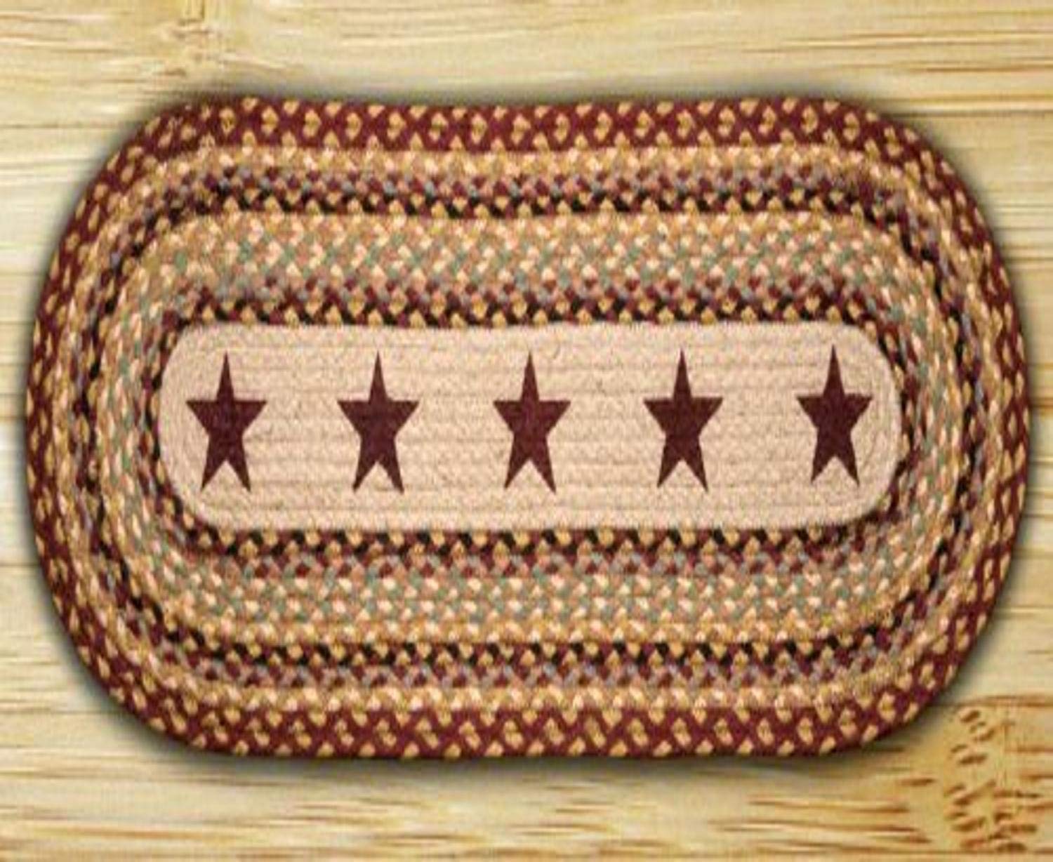 Earth Rugs 2x8 Feet Area Rug - Burgundy, Gray & Crème Bohemian Style Handmade Rug for Living Room, Bedroom & Dorm Decor