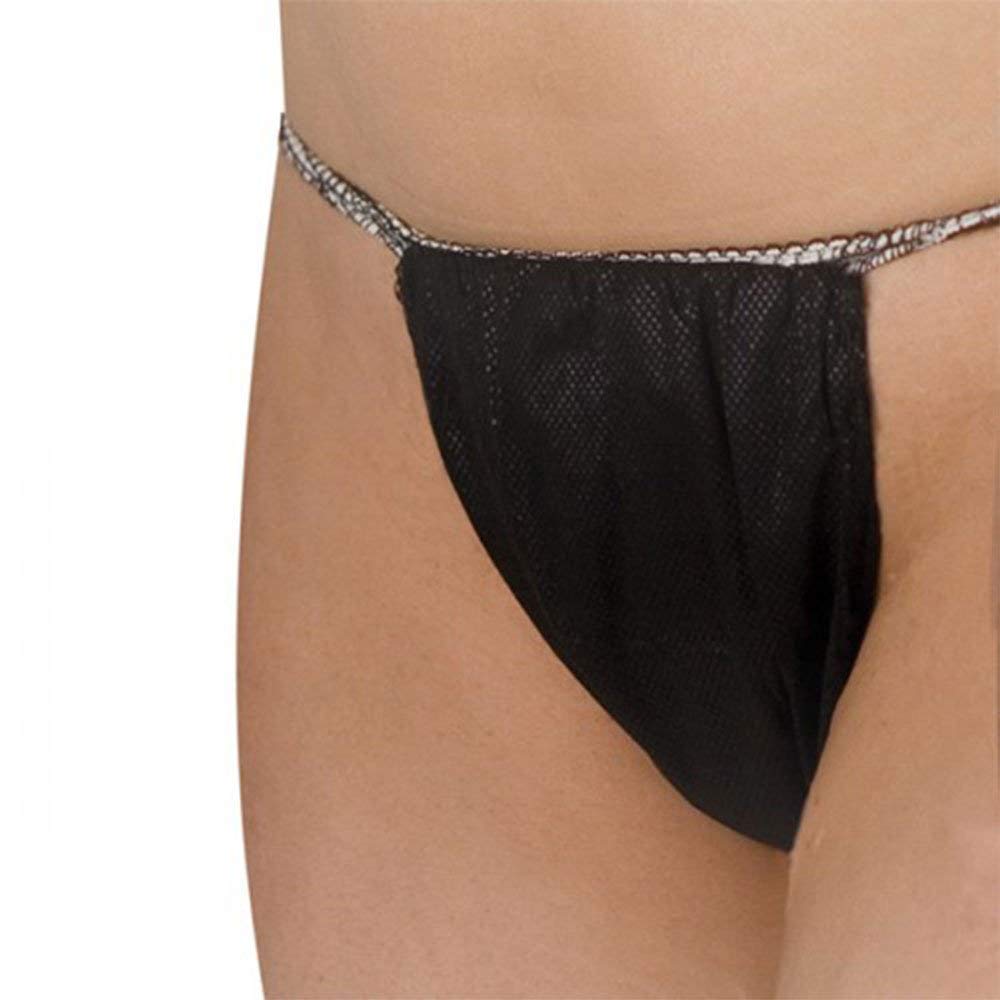 Black G-String Tanning Essentials - 100 Pack | Comfortable & Disposable for Spray Tanning, Waxing & Spa Treatments