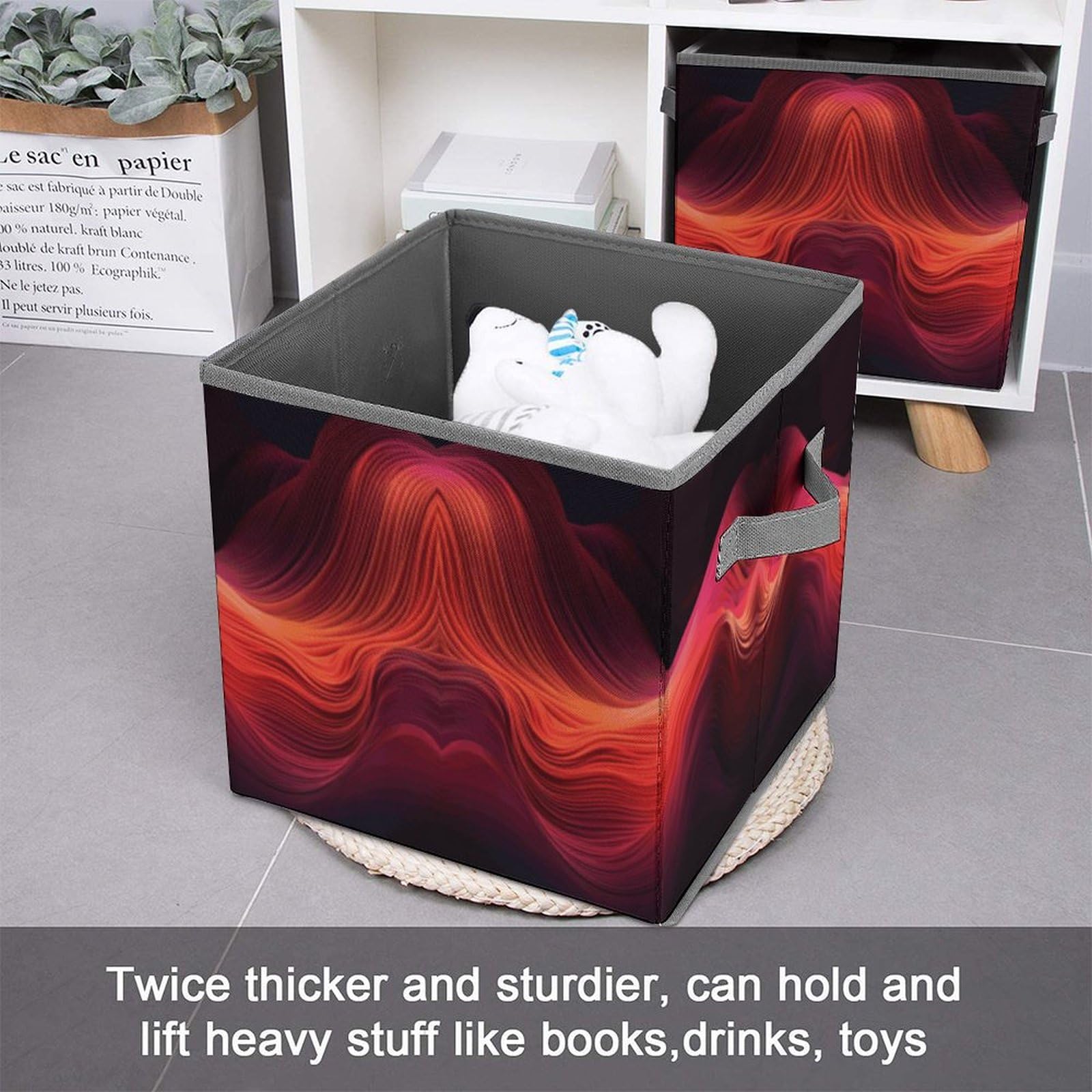 **Foldable Storage Bins with Handles - Space Saving Closet Organizer for Clothes, Toys & Office Supplies | Versatile Home Storage Solution for Bedroom, Nursery & Kids Room | Perfect for Under Bed, Closet Shelving & Toy Organization | Ideal for Seasonal Clothing & Small Items | Great for Home Organization & Small Spaces | Use in Dorm, RV, Laundry Room & Playroom | Organize Your Home, Office & Travel Essentials**