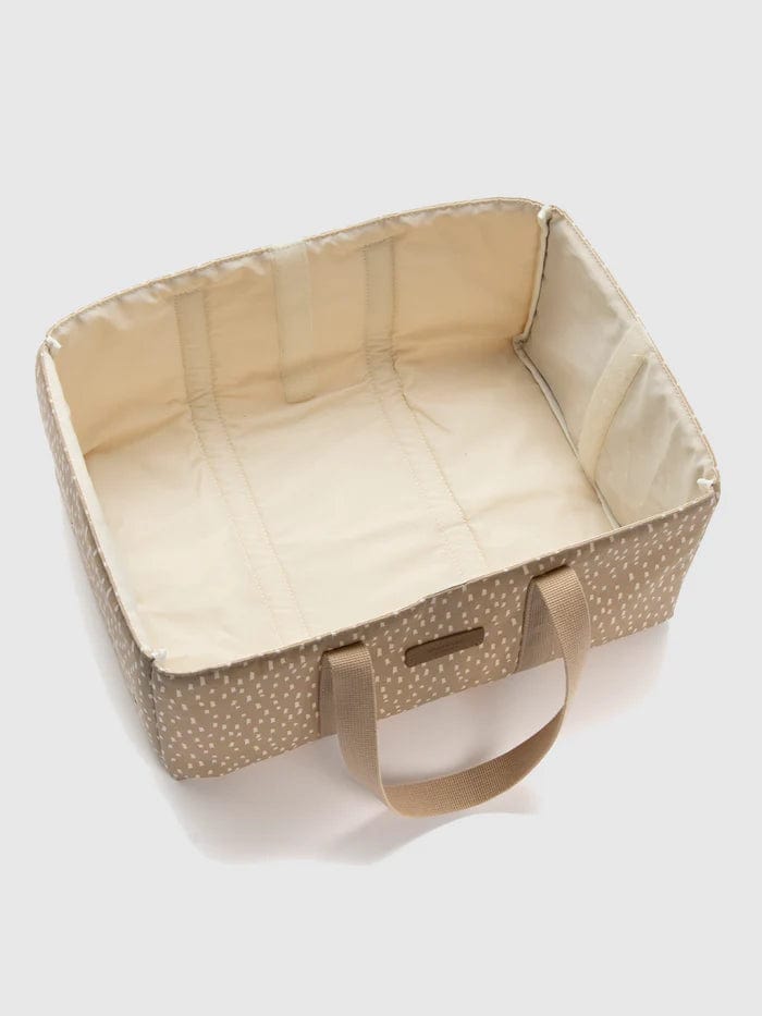 Storksak Organic Diaper Caddy in Seashell - Perfect Baby Shower Gift for Nursery Organization & On-the-Go Parents