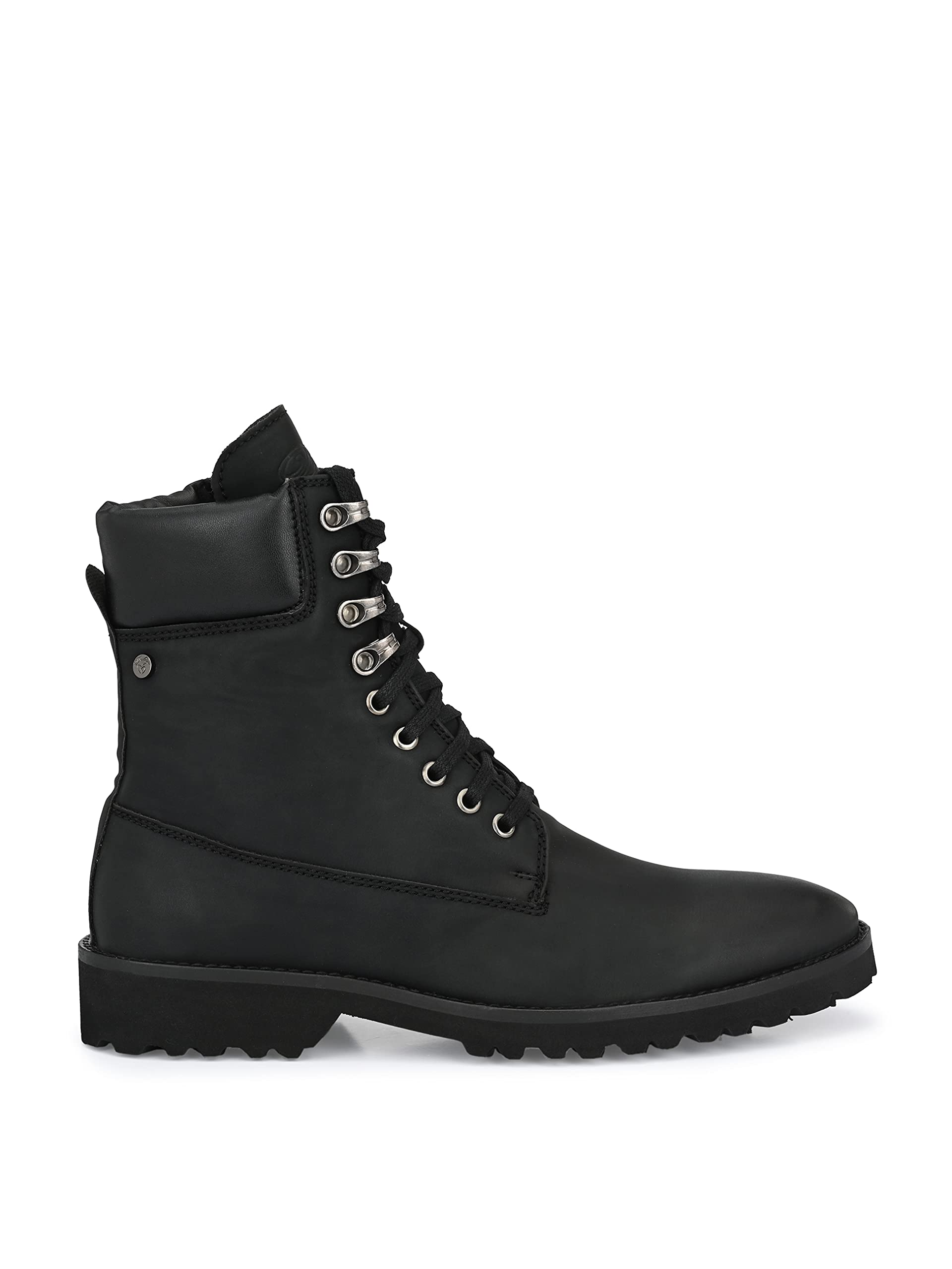 Delize Men's Lightweight Black Derby Boots - Comfortable & Stylish for Casual Wear, Office & Outdoor Activities