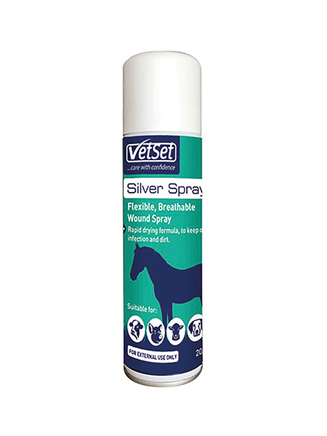 VetSet Silver Spray for Dogs & Cats - Antimicrobial Wound Care Solution for Pets - Fast Healing for Cuts, Scrapes & Hot Spots - Perfect for Home Pet First Aid Kits & Veterinary Use