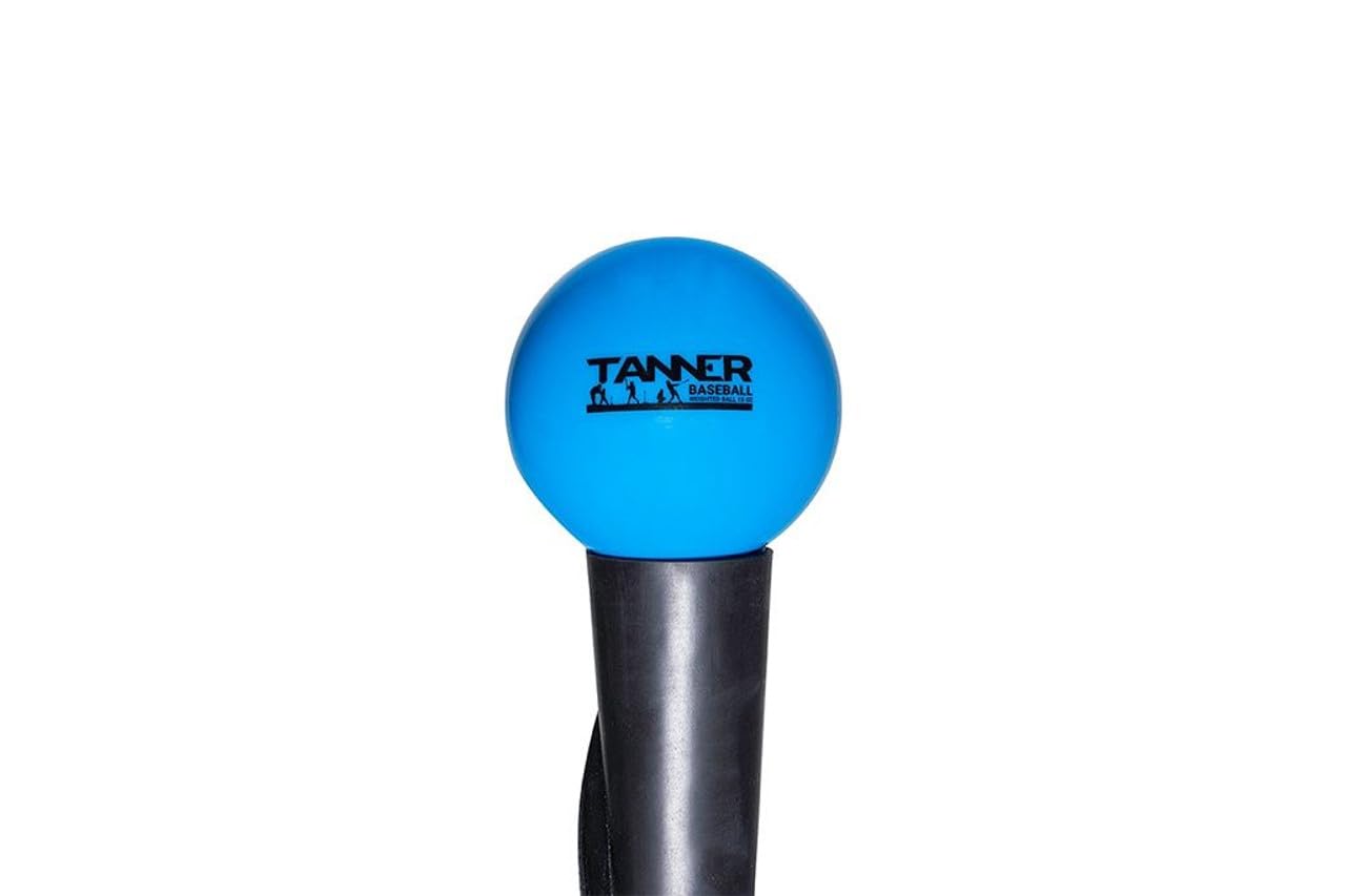 TANNER Weighted Baseball Training Balls - 15oz, 12oz, 9oz & 5oz Sand-Filled Practice Balls for Batting, Pitching & Throwing Drills - Durable Multi-Weight Set for Baseball Players & Coaches - Perfect for Home, Field & Team Training Sessions
