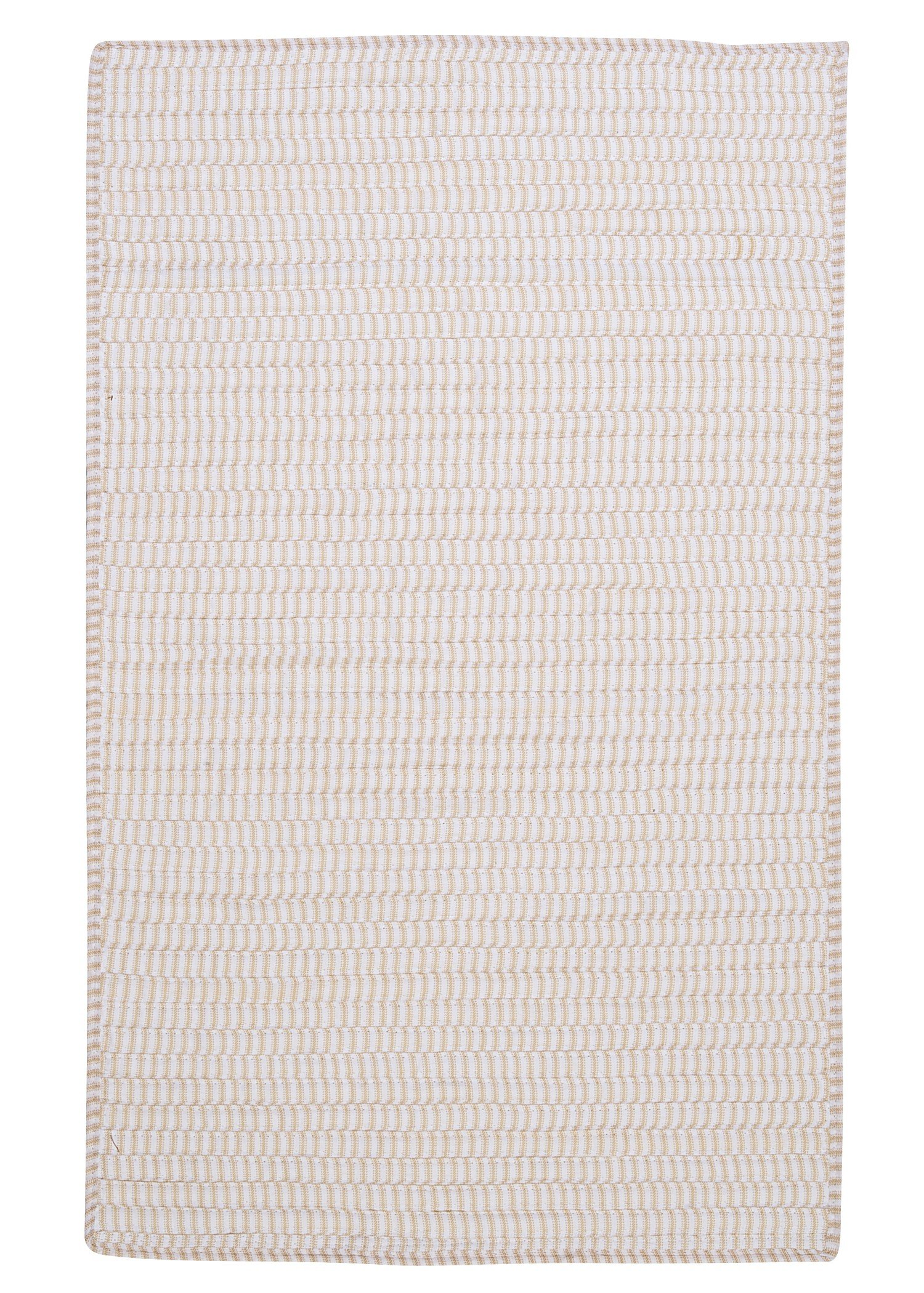 Ticking Stripe Rectangular Area Rug 2x10 Feet - Durable Canvas Floor Mat for Living Room, Bedroom & Office Decor