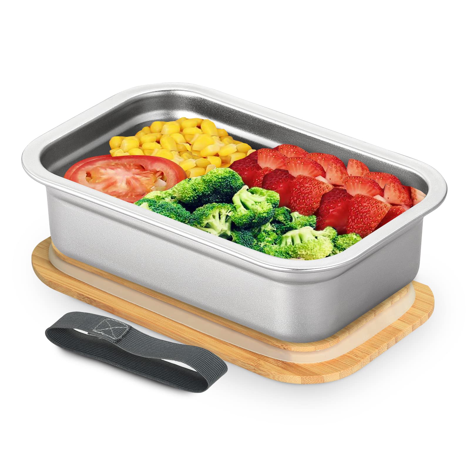 Stainless Steel Bento Box 13oz - Leakproof Lunch Container for Office & School