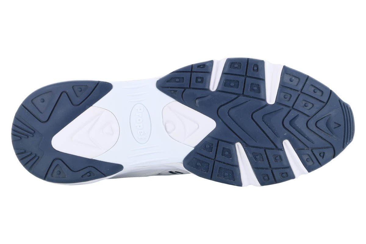 Propet Stability Walker Shoes - White & Navy - Comfortable Walking Shoes for Men & Women - Perfect for Walking, Hiking & Daily Use