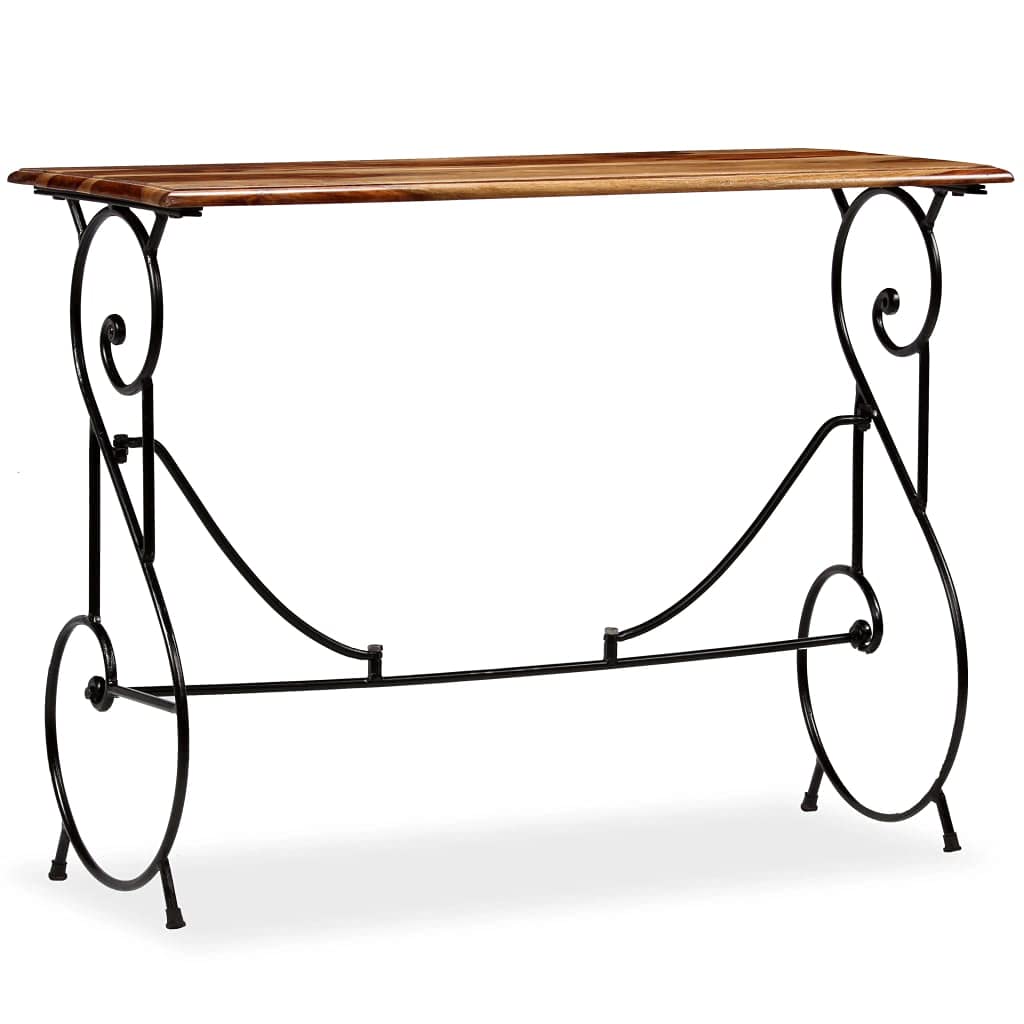 Solid Sheesham Wood Console Table - 39.4
