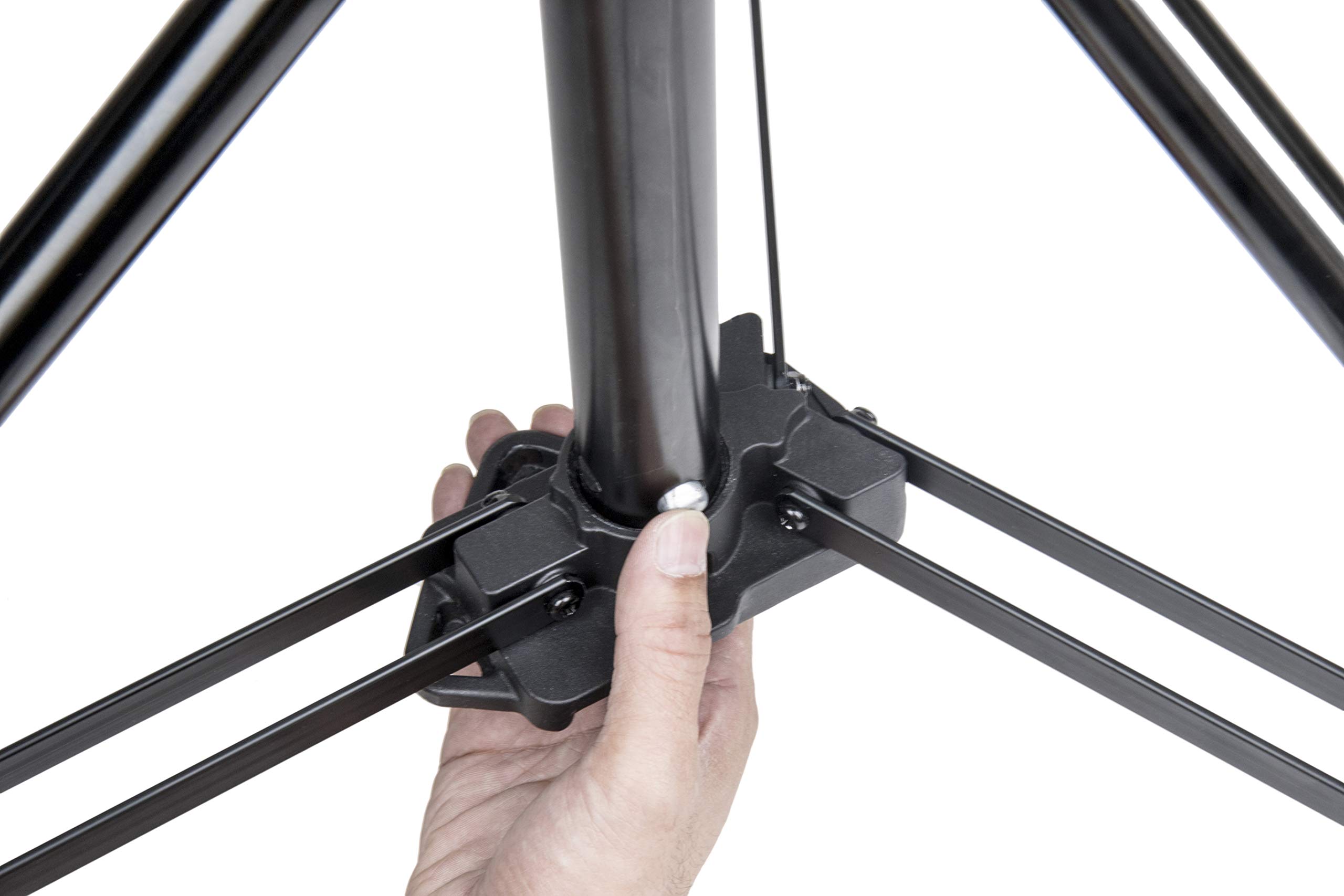 Kupo 9ft Light Stand with Removable Center Column - Heavy Duty Aluminum Tripod for Photography & Video (KS080211) - Perfect for Studio, Outdoor Shoots & YouTube Content Creation