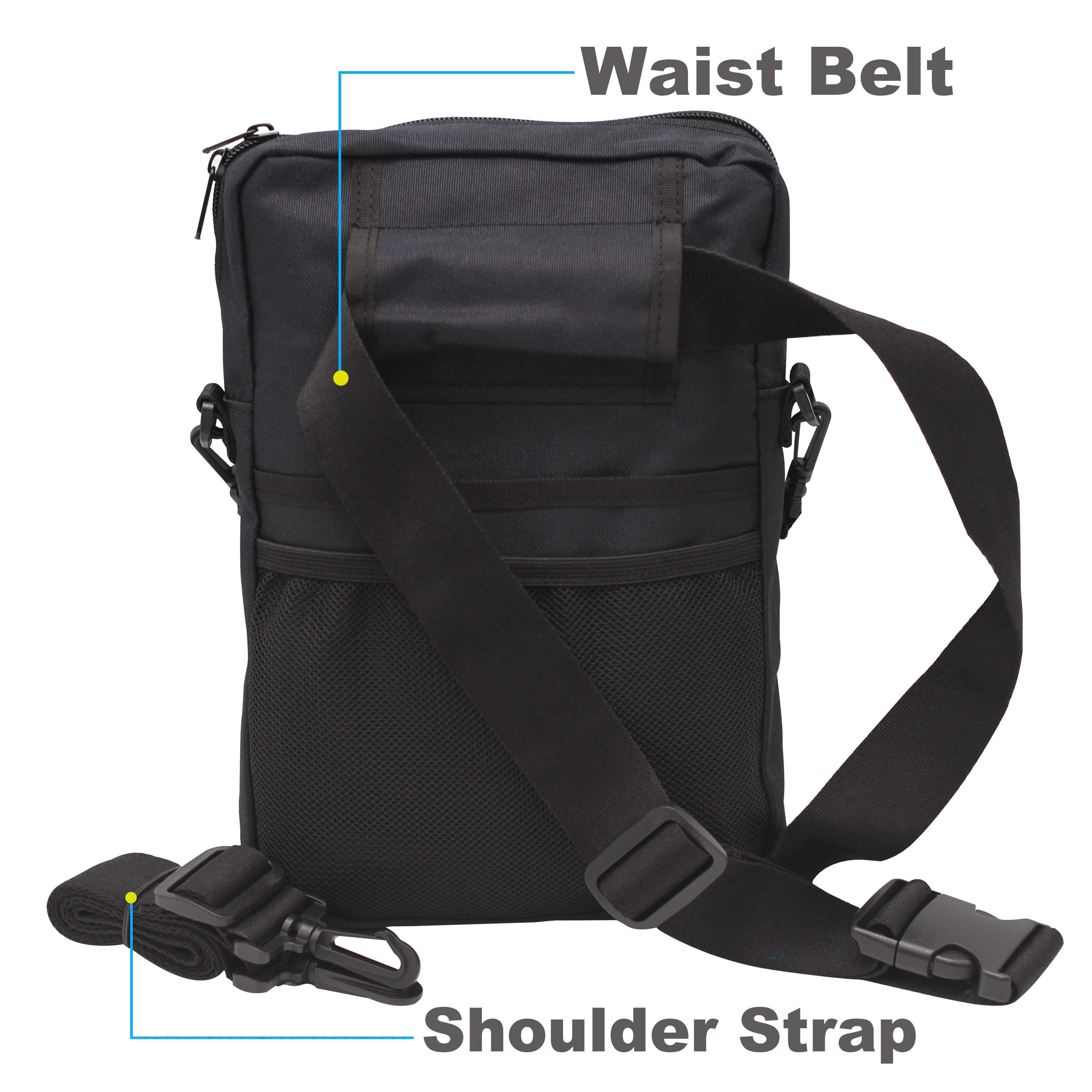 Tuhaoge Multifunctional Nurse Storage Bag - Practical Waist Pouch with Multiple Pockets for Medical Supplies (Black) | Perfect for Nurses, Doctors & Healthcare Professionals On-The-Go