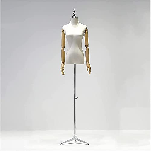 Adjustable Female Mannequin Torso with Tripod Stand - Dress Form for Wedding Dresses, Costumes & Tailoring - Perfect for Clothing Stores, Window Displays & Fashion Photography