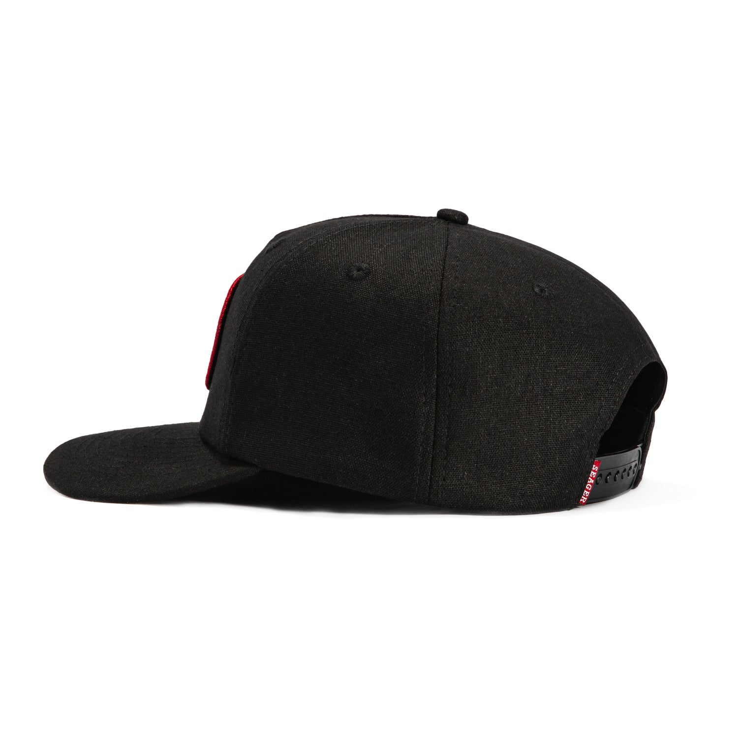 Seager Garland Snapback Hat - Black | Adjustable Baseball Cap for Men & Women | Perfect for Casual Wear, Sports & Outdoor Activities