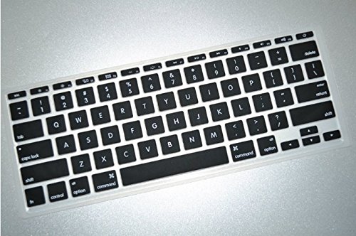 HQF® Silicone Keyboard Cover - Soft Rubber Keyboard Skin for MacBook Air 13