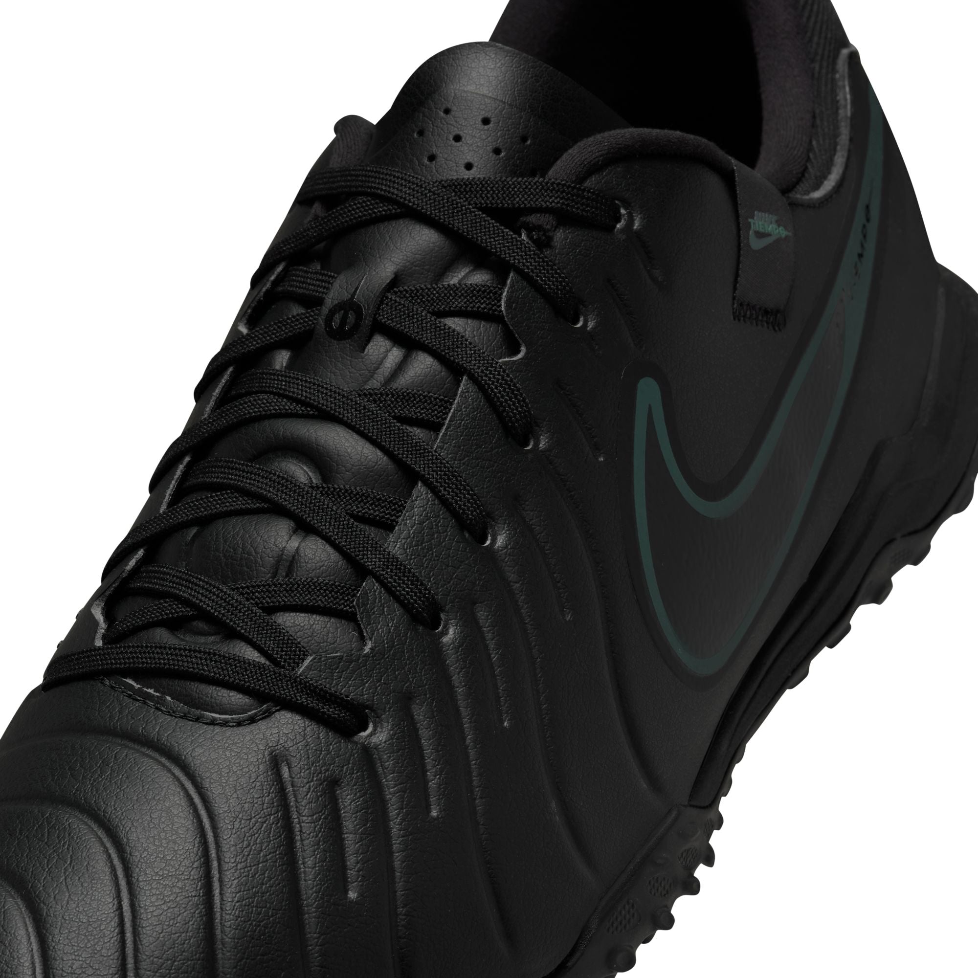 Nike Tiempo Legend 10 Academy TF Turf Soccer Shoes for Men - Black/Deep Jungle - Perfect for Artificial Grass & Indoor Soccer Training