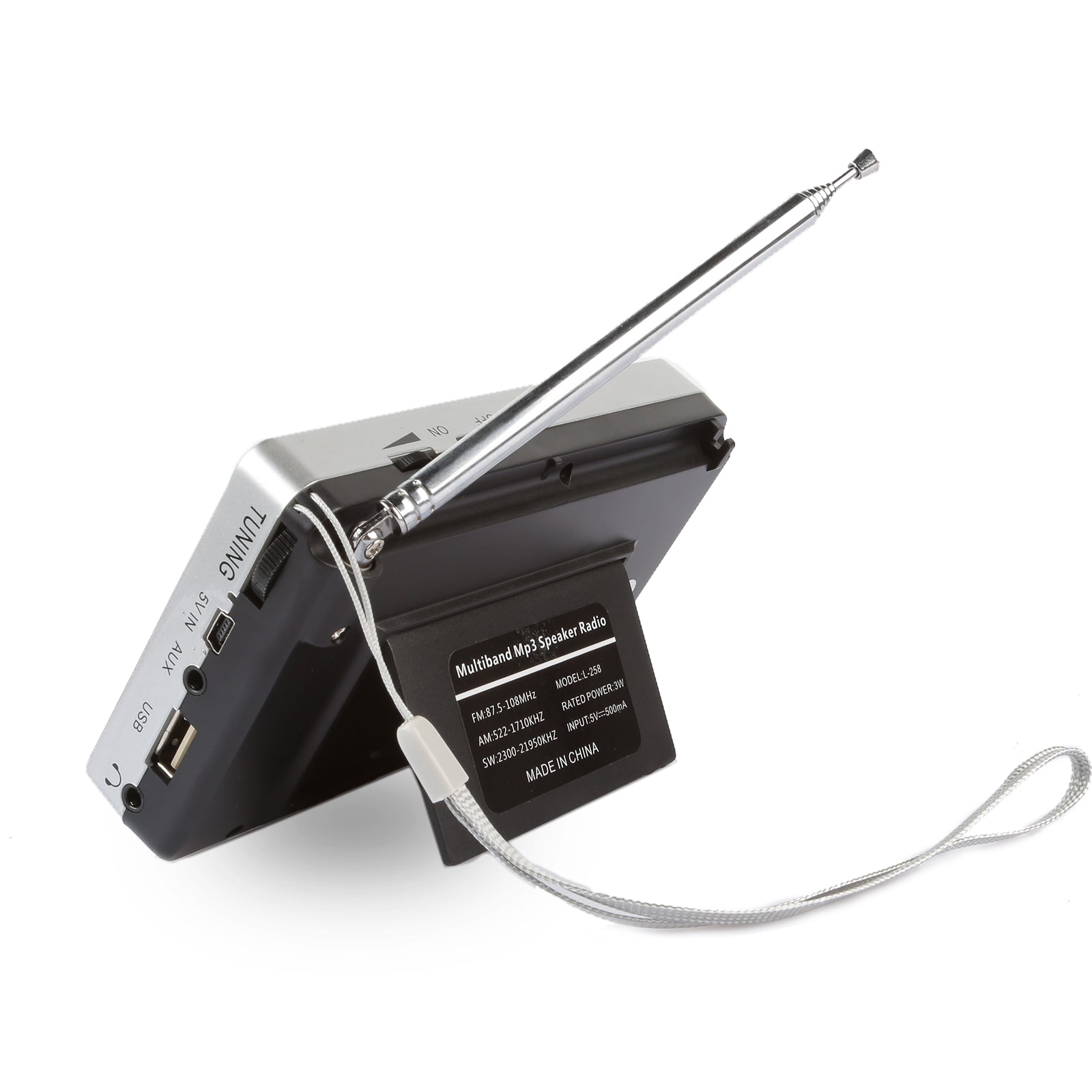 RF21 Portable Shortwave Radio with AM/FM/SW World Band Reception - Ideal for Travel, Emergency, and Outdoor Adventures